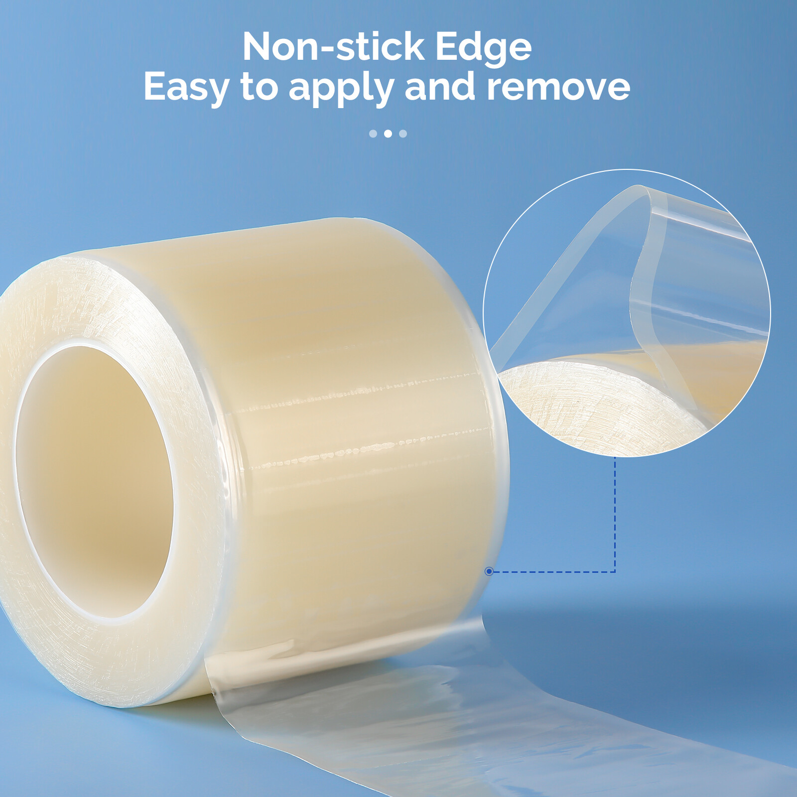 JMU Dental Barrier Film Clear-Color Medical Tape Roll Adhesive 1200 Sheets 4″x6″
