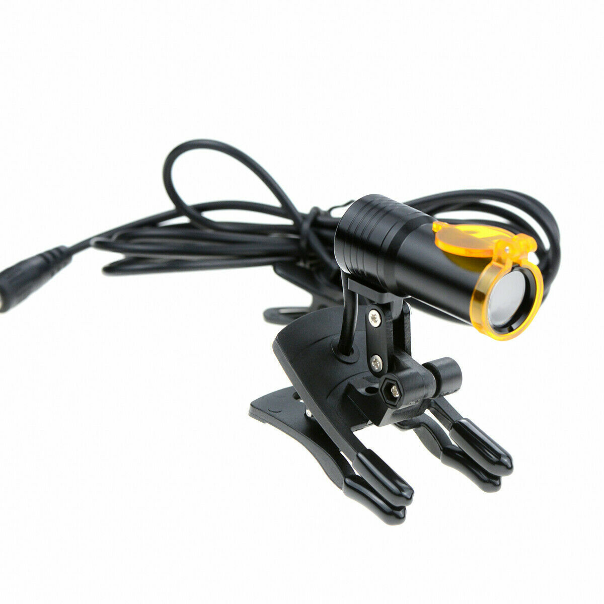 5W Dental Medical LED Head Light with Filter Clip-on Headlight for Glasses Black