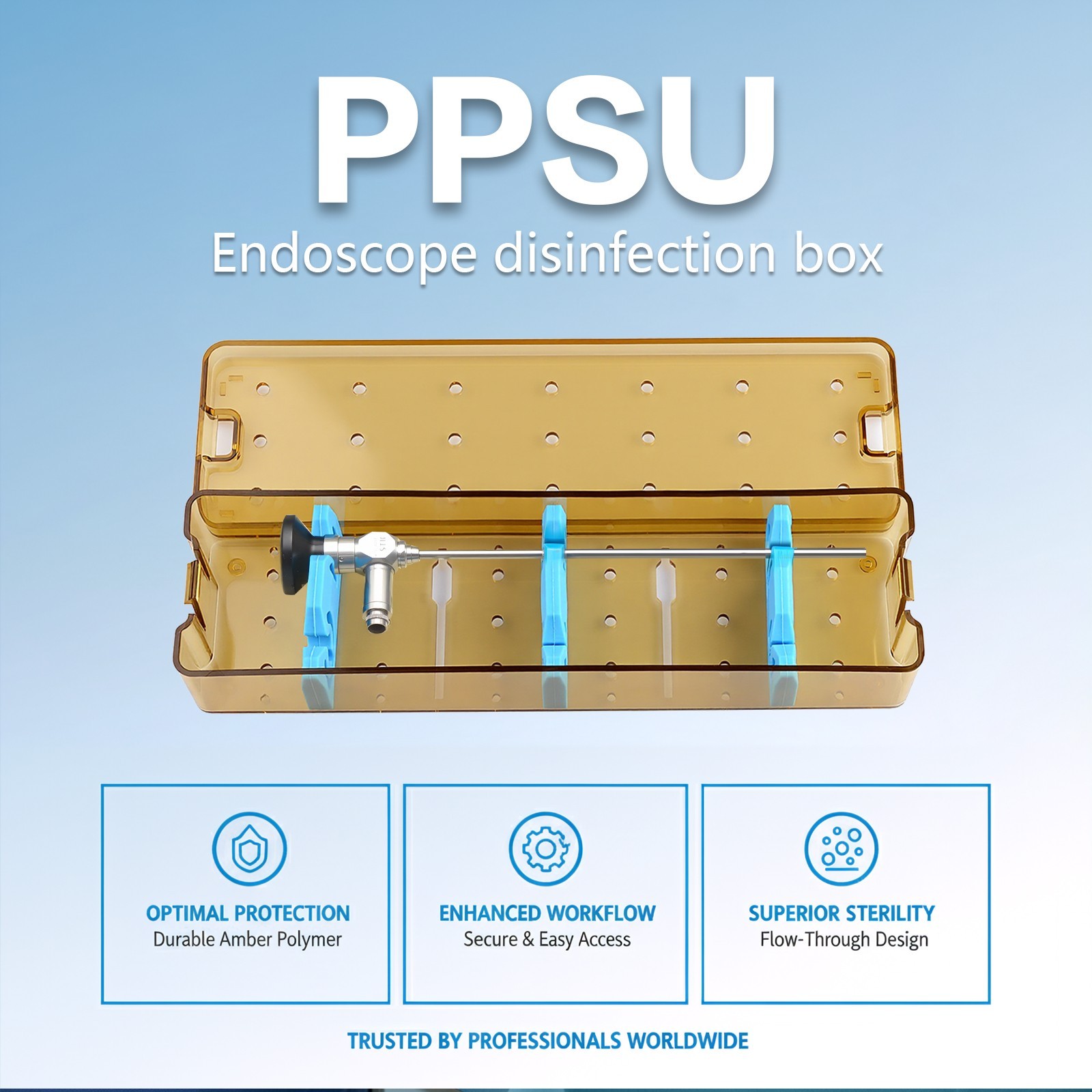 Silicone Endoscope Sterilization Box Small Size High Temperature Resistant US