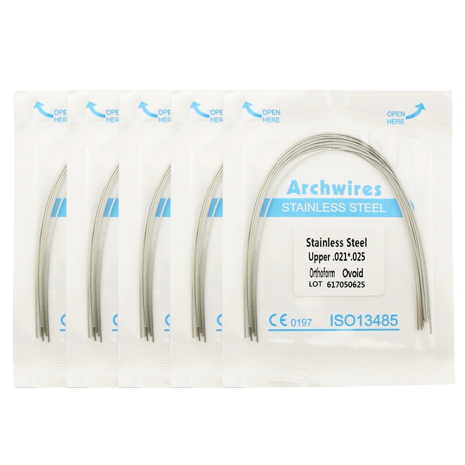 Dental Orthodontic Arch Wire Stainless Steel Rectangular alambre arco Ovoid