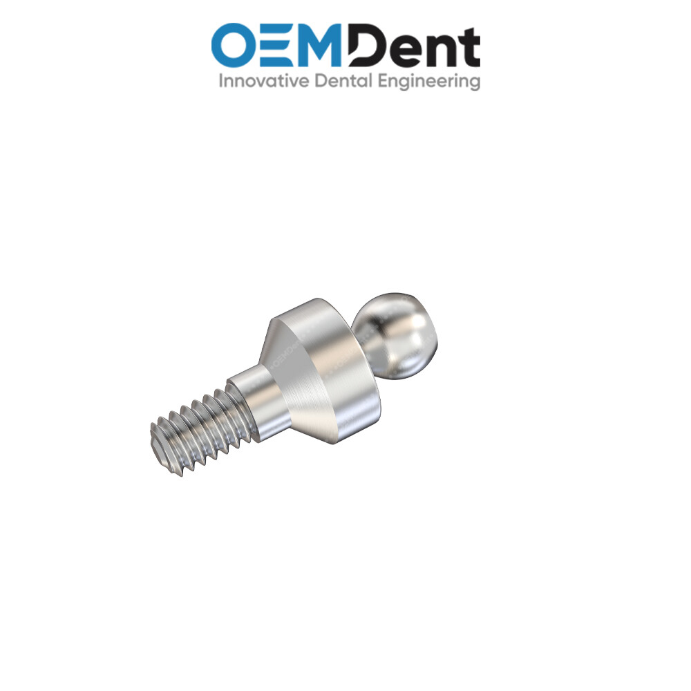 Straight Ball Attachment Slim Platform – GDT® Int Hex 2.0mm Compatible