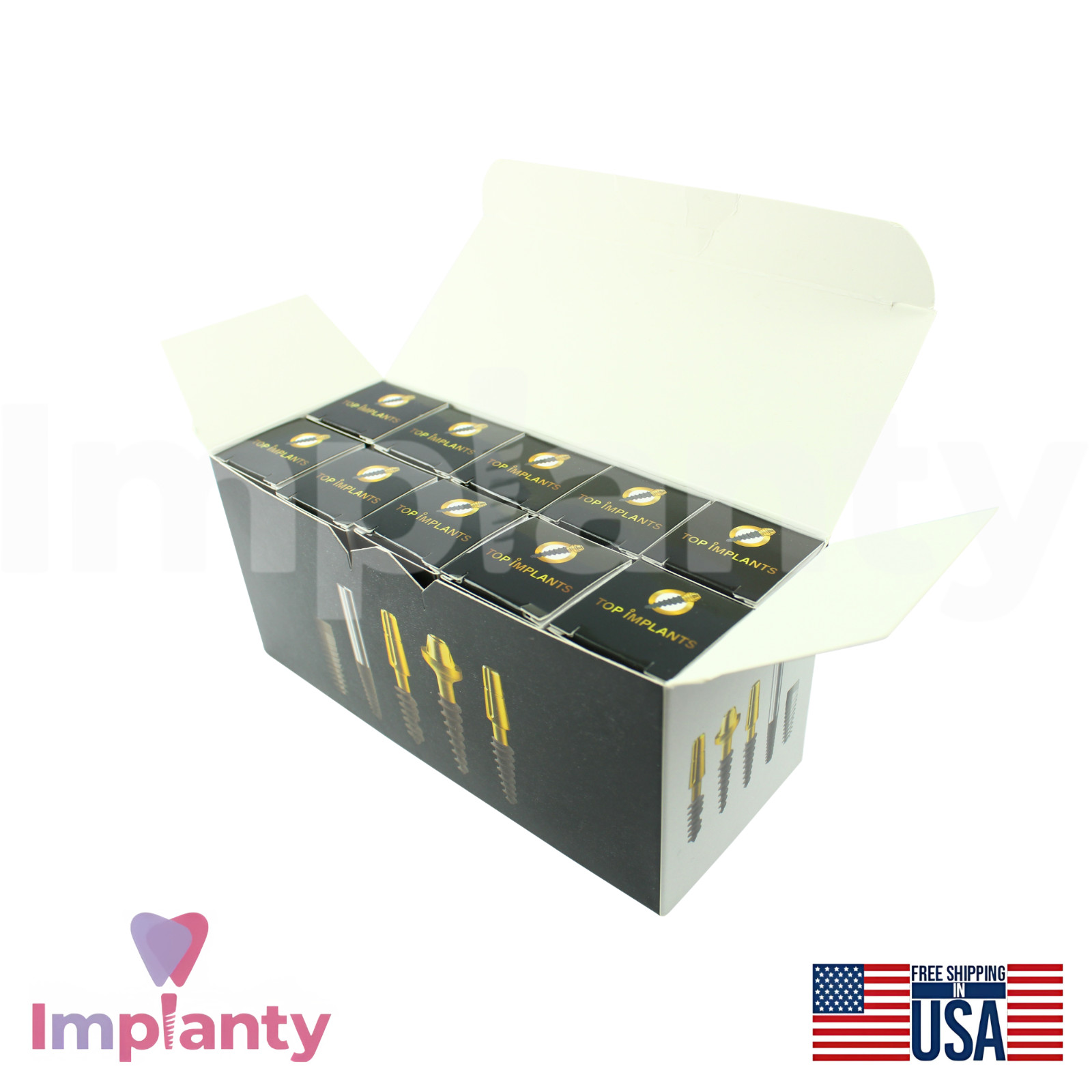 5X Compressive Monoblock Dental Fixture Titanium Sterile SLA Surface Dentistry