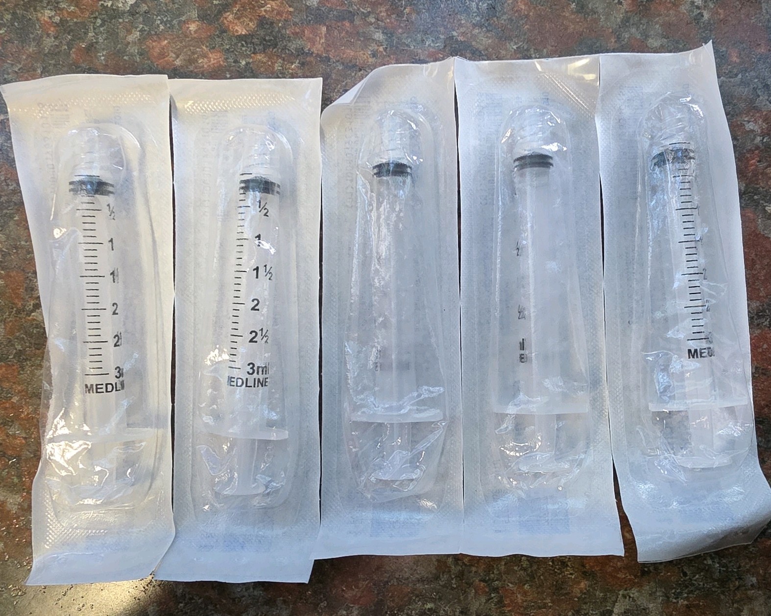 EXEL/3 mL-Luer Lock-Disposable Syringes/Lot Of 9(Syringe Only)