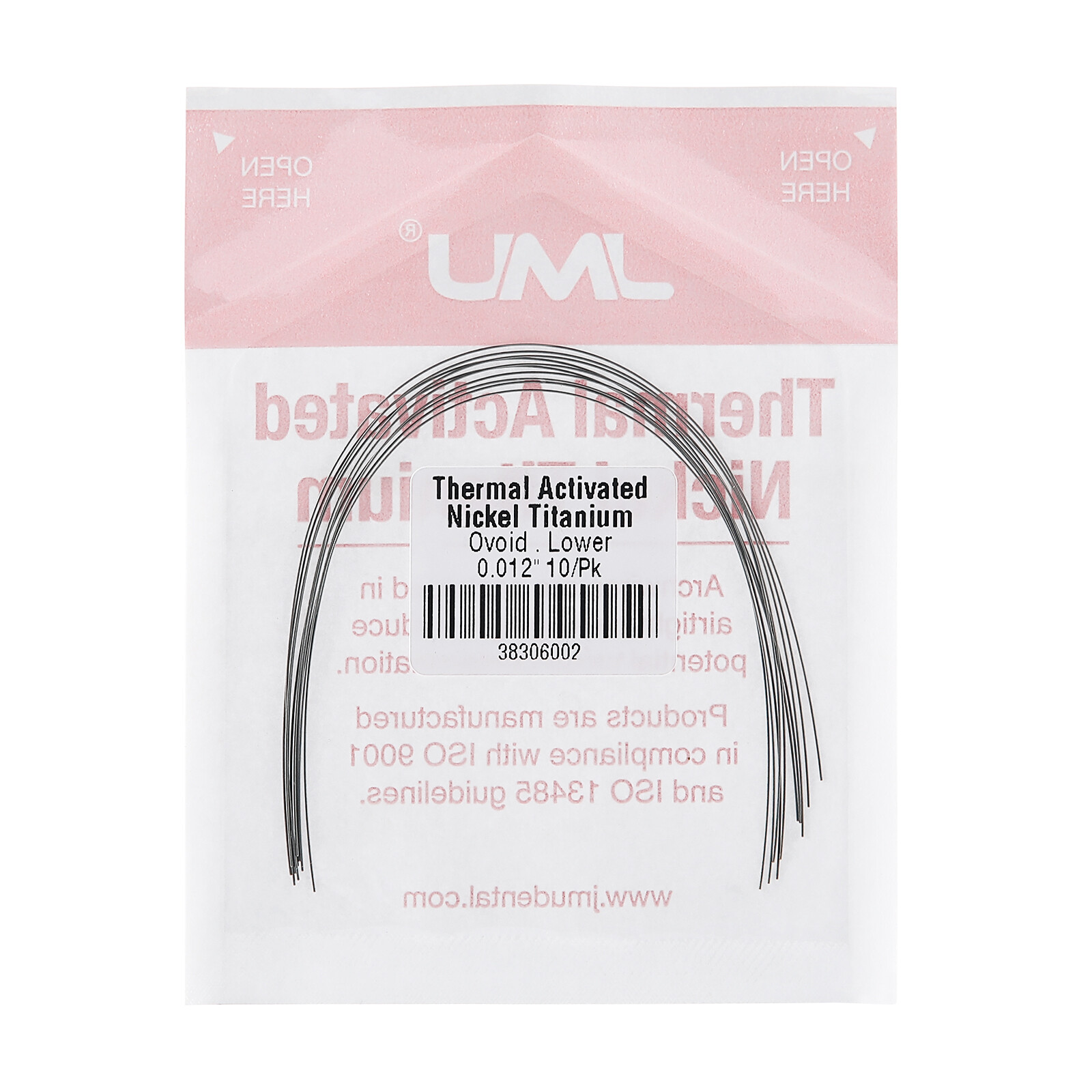 10pcs Orthodontic NiTi Archwire Activated Ovoid Thermal Form Round/Rectangular