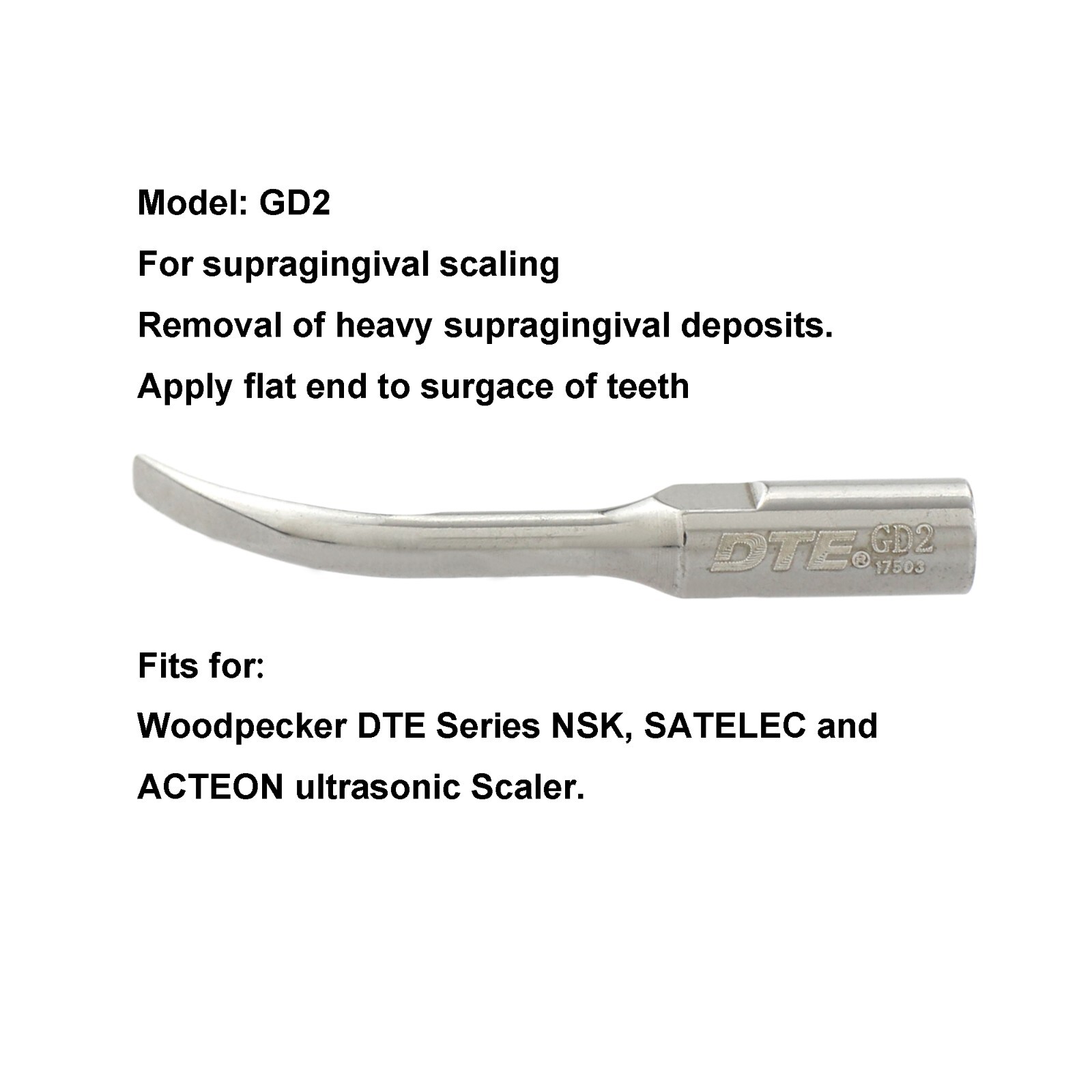 Woodpecker DTE Dental Ultrasonic Scaler Tips Kit Perio Scaling Satelec Acteon