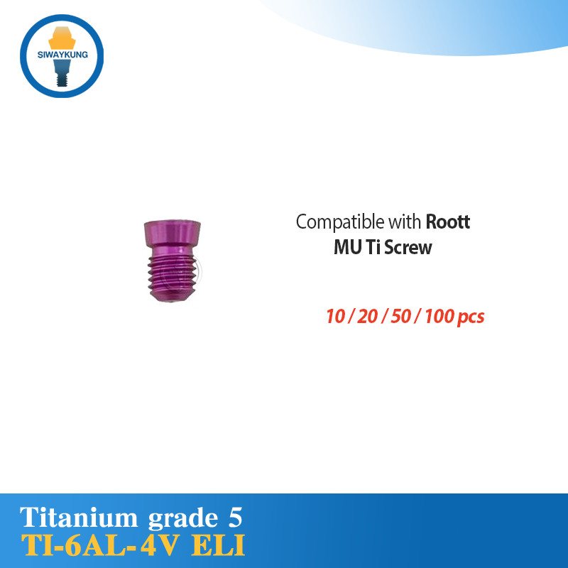 10-100 Pcs Dental Multi unit titanium Screw MU compatible with Roott M2.5