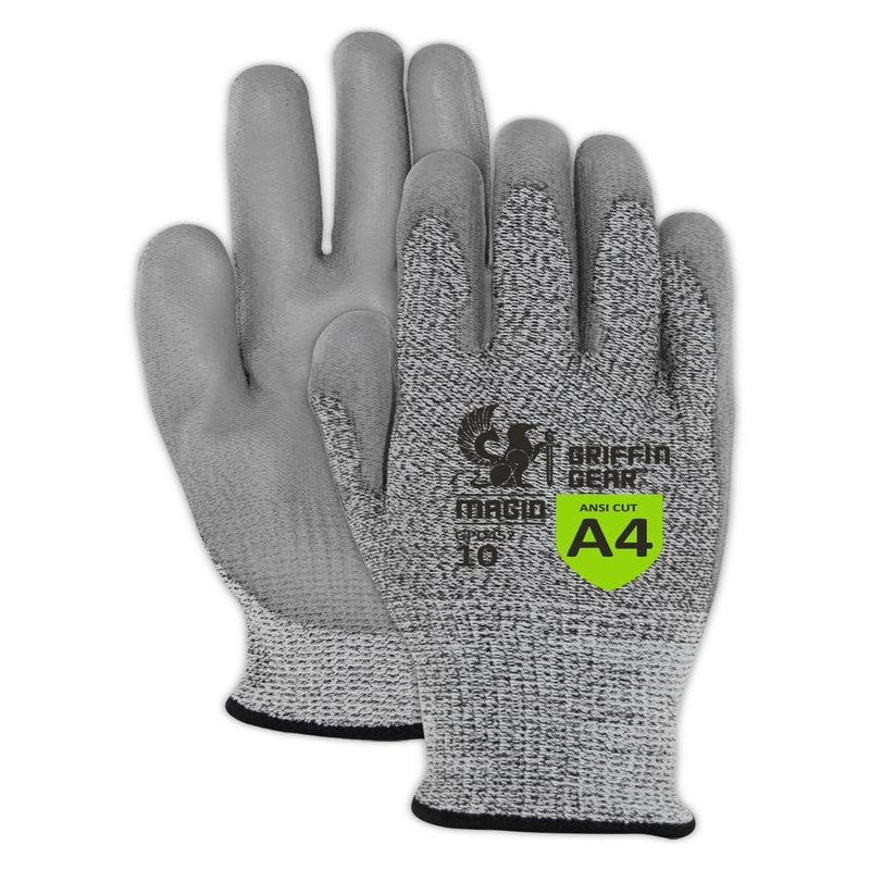 Magid Griffin Gear Ansi A4 Liquid Repellent Nitrile Work Gloves 24 Pairs Size