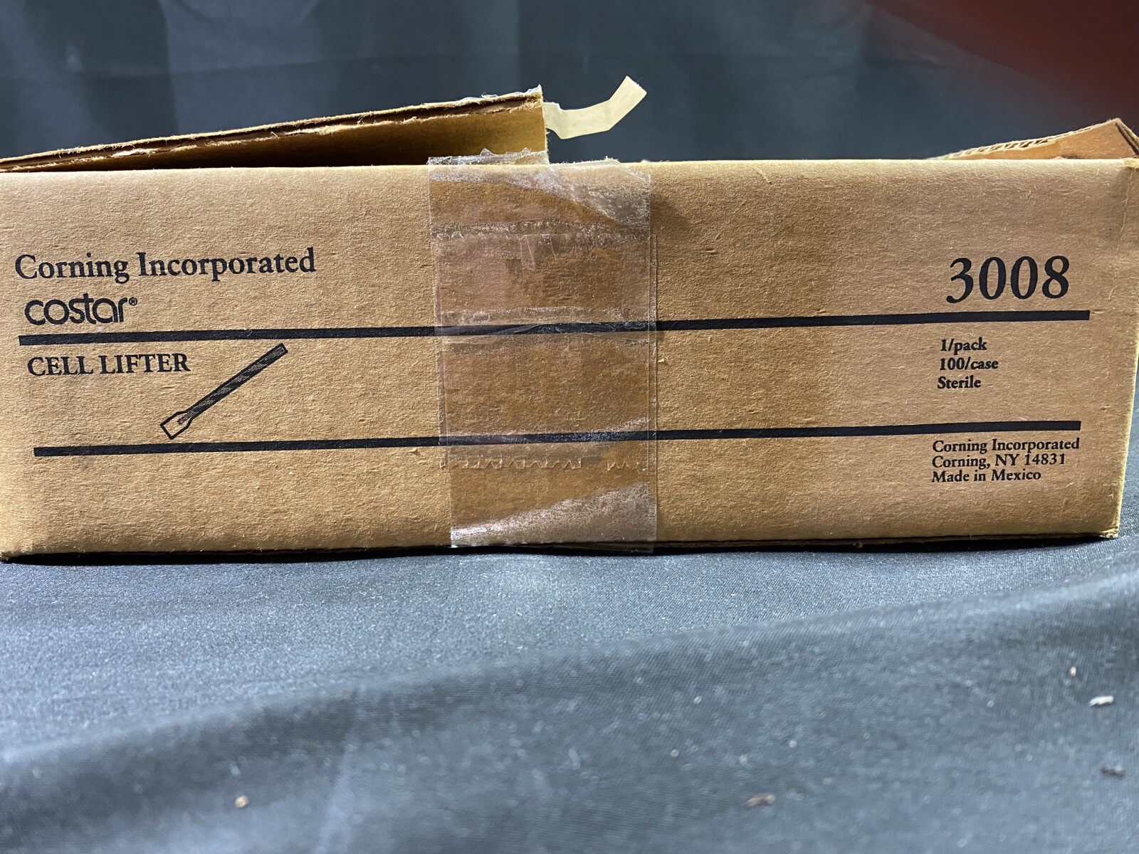 CORNING 18cm Length 1.9cm Length Individually Wrapped Cell Lifters 3008 (~80/pk)