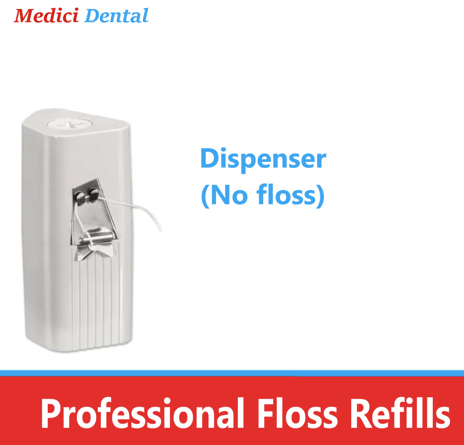 Dental Floss Dispenser Oraline Waxed Dental Tape Refill, 100 yd – 1-3/Packs USA