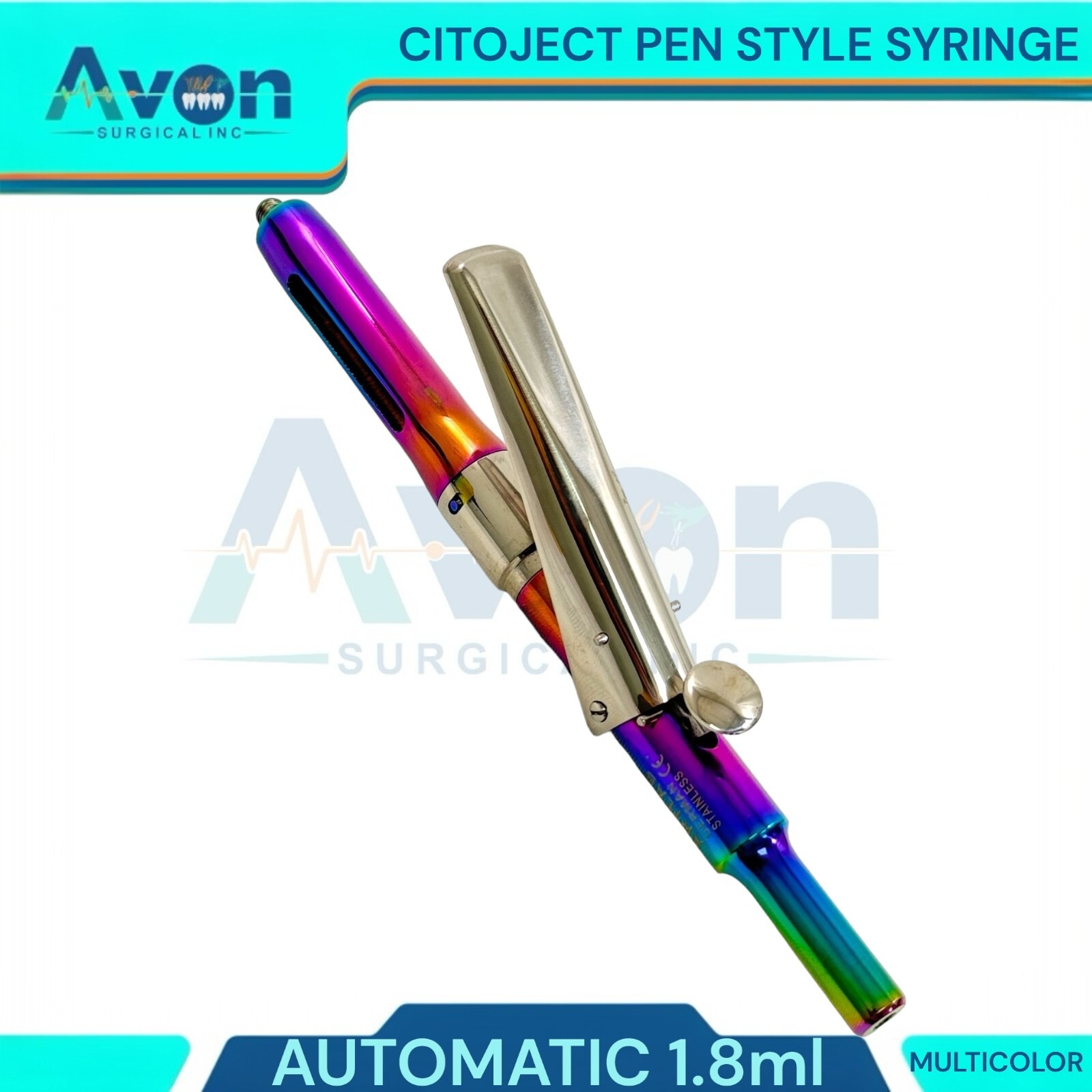 1 Ea Automatic Dosage Citoject Pen Syringe, 1.8mL, Multicolor – Dental Tools