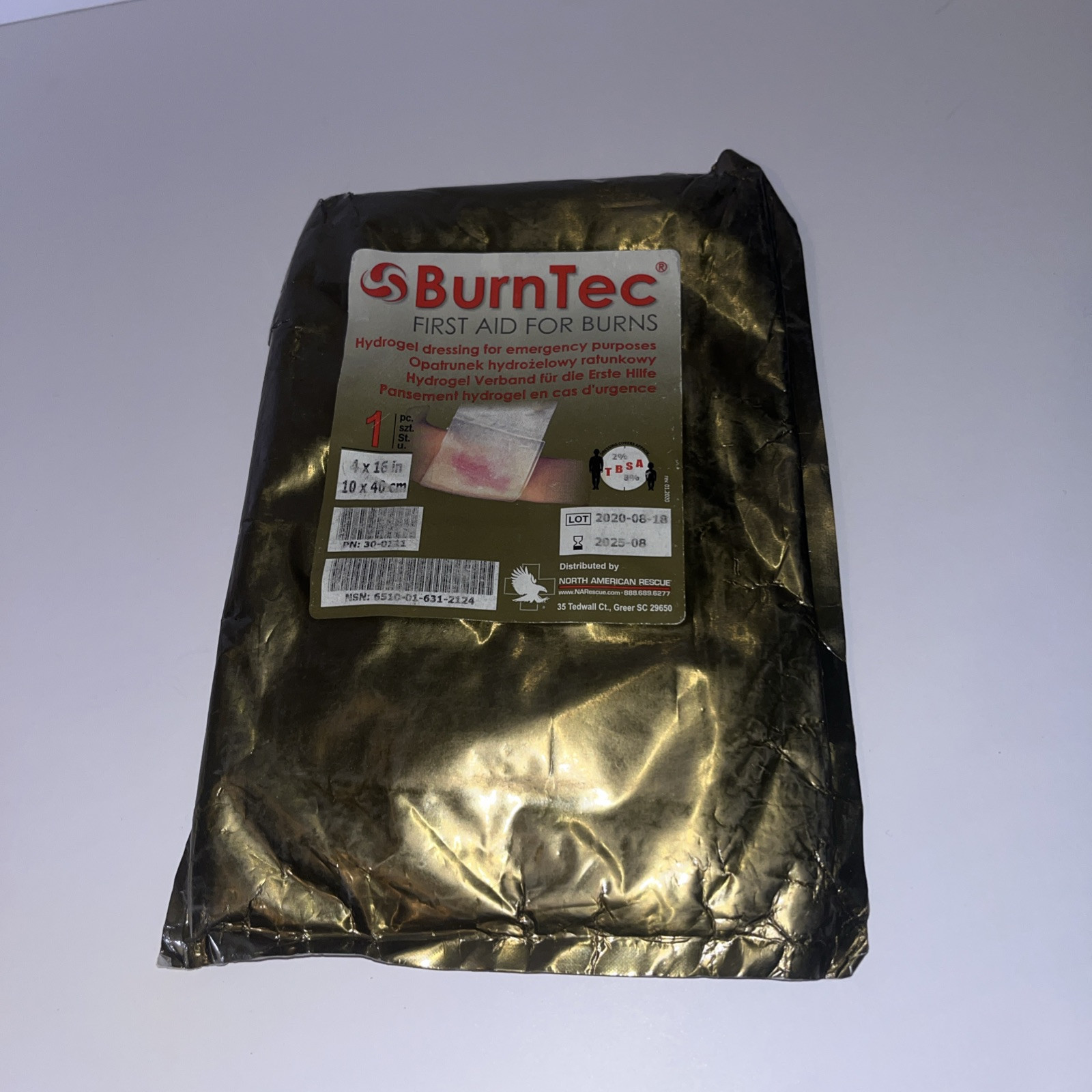 Burntec Burn Dressings USMC IFAK Supply