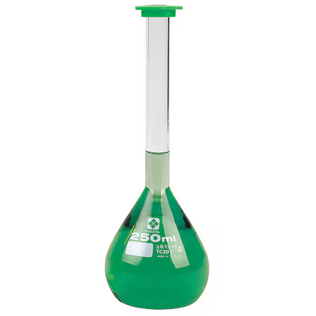 Sibata 2303A-100 Volumetric Flask, 100 Ml, 164 Mm H, Pk4