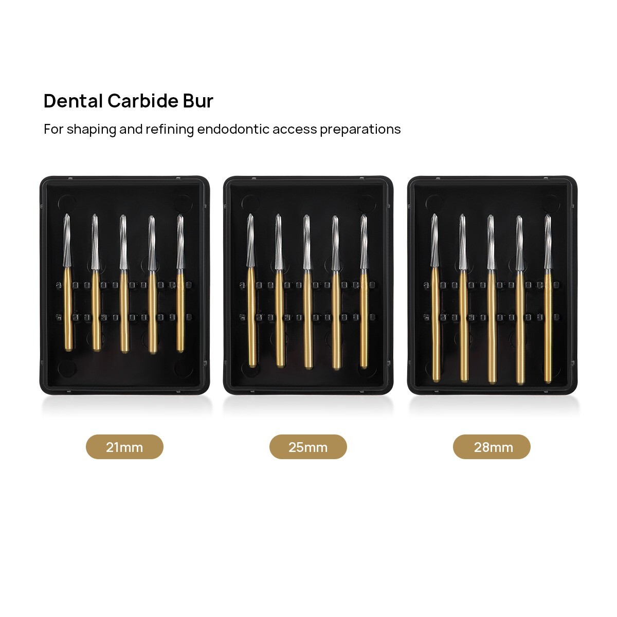 5Pcs AZDENT Dental Endodontic Tungsten Carbide Burs FG 1.6mm Root Canal Endo-Z
