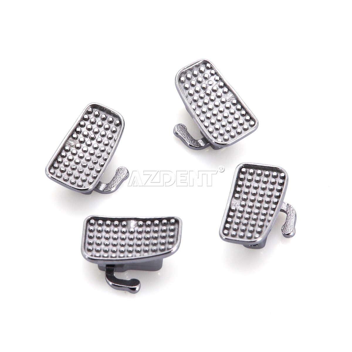 AZDENT Dental Orthodontic Brackets Braces Metal Mini Roth/MBT.022 Hook 3 4 5 USA