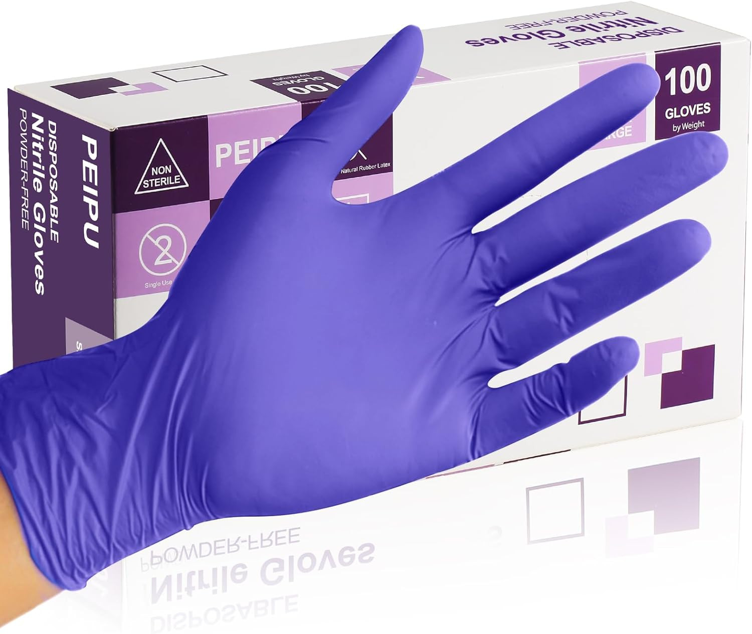 Nitrile Gloves Disposable Cleaning Powder Free Latex Free Non-Sterile Protective