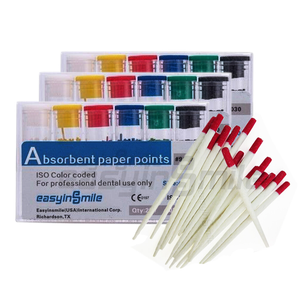 Dental Root Canal Gutta Percha Points Endodontic Too Taper 02/04/06 #15-40 45-80