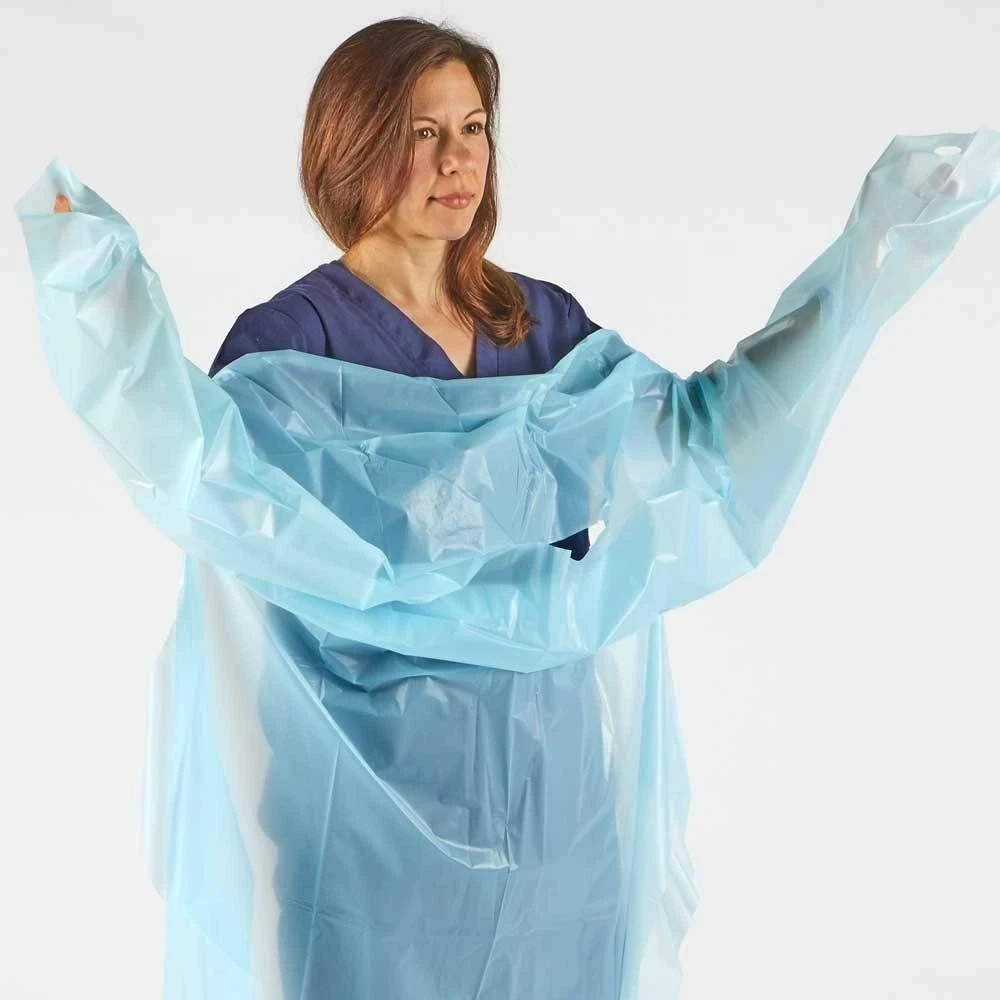 150 PCS hand2mind Polyethylene, Level 1, Disposable, Non-Surgical Isolation Blue