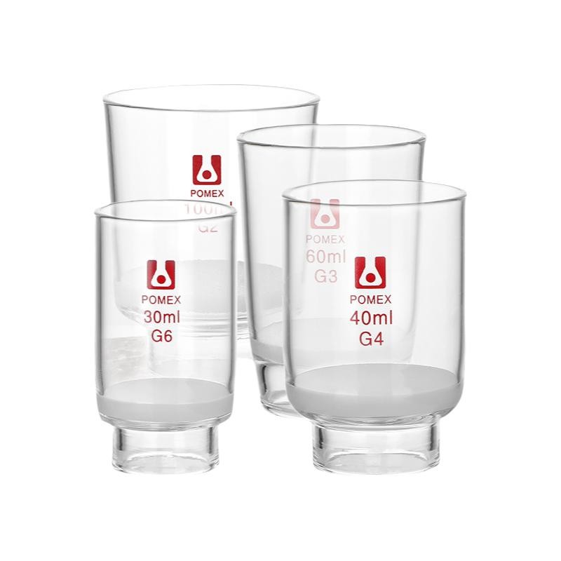 Borosilicate Sand Core Crucible 10-100ml Chemistry Lab Supply G1-G6 Core ca