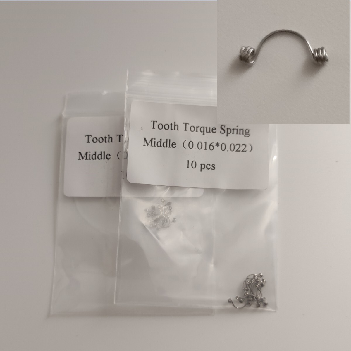 20 Pieces Dental Tooth Torque Spring For Anterior S/M/L 16*22/17*25/18*25/19*25