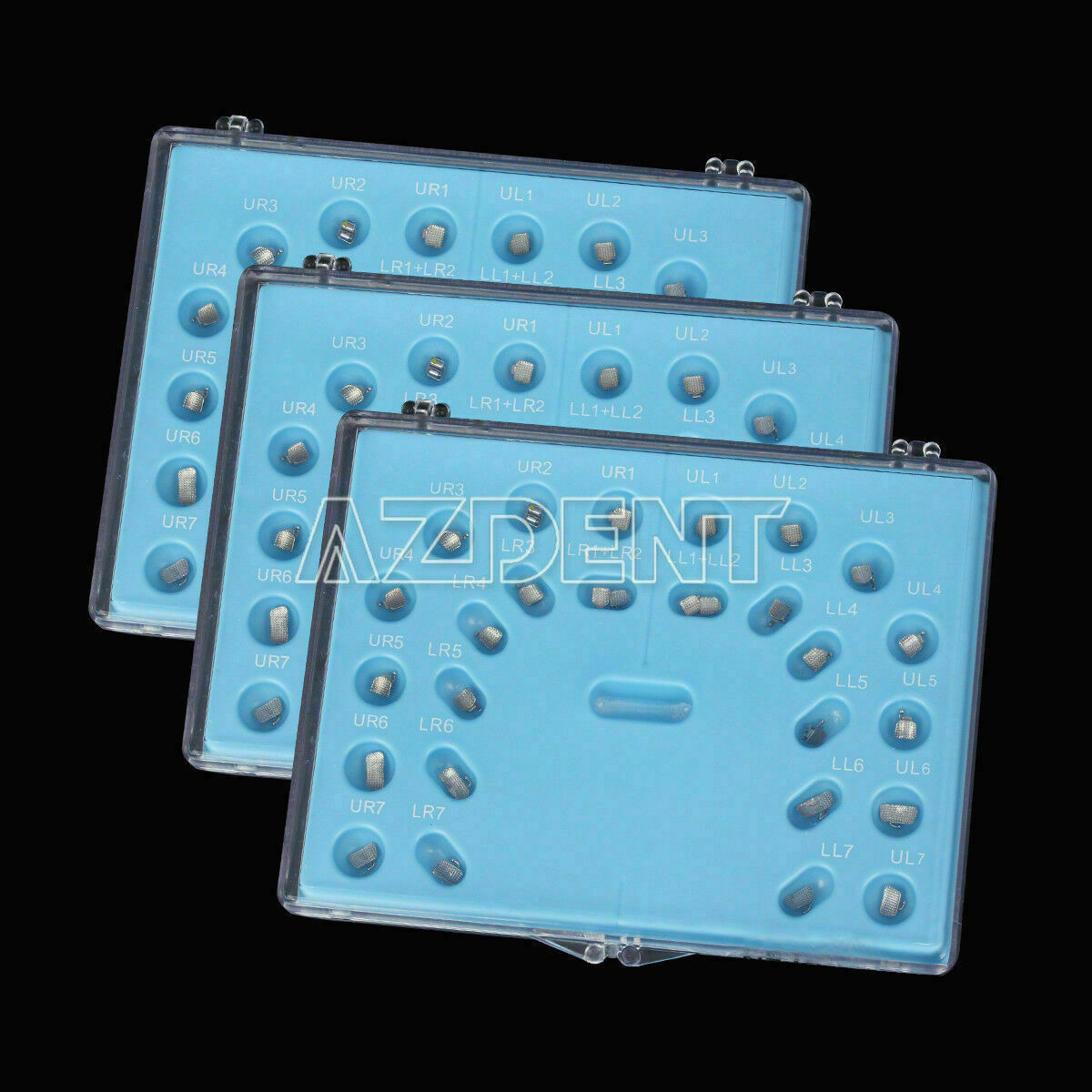 AZDENT Dental Ortho Brackets Brace Self-Ligating Active Mini Roth 022 Hooks 345