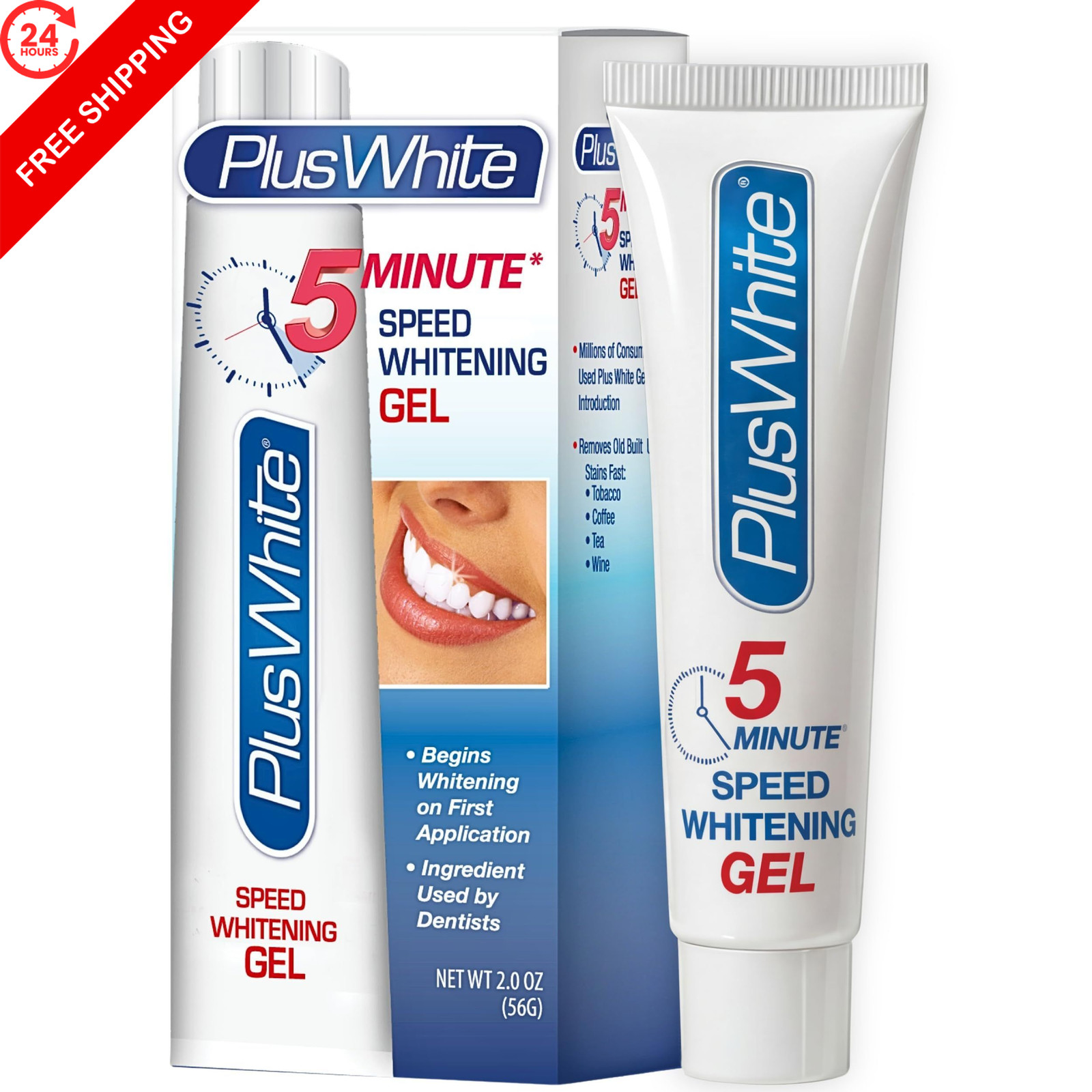 Plus White Speed Whitening Gel – Works in 5 2 Fl Oz (Pack of 1), No Color