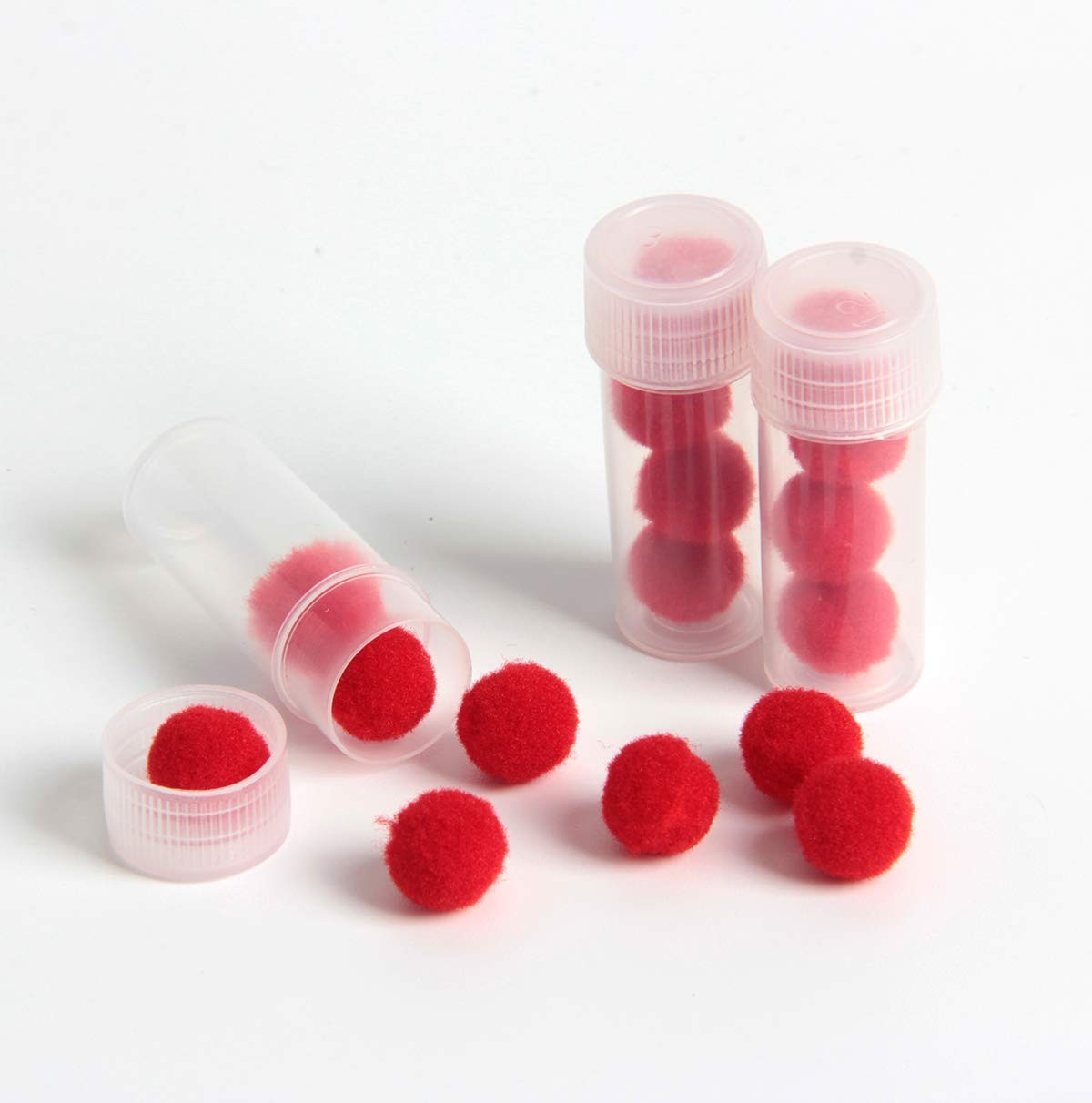 50 PCS 5ml Small Plastic Test Tubes Bottle Sample Storage Vial Lab Container