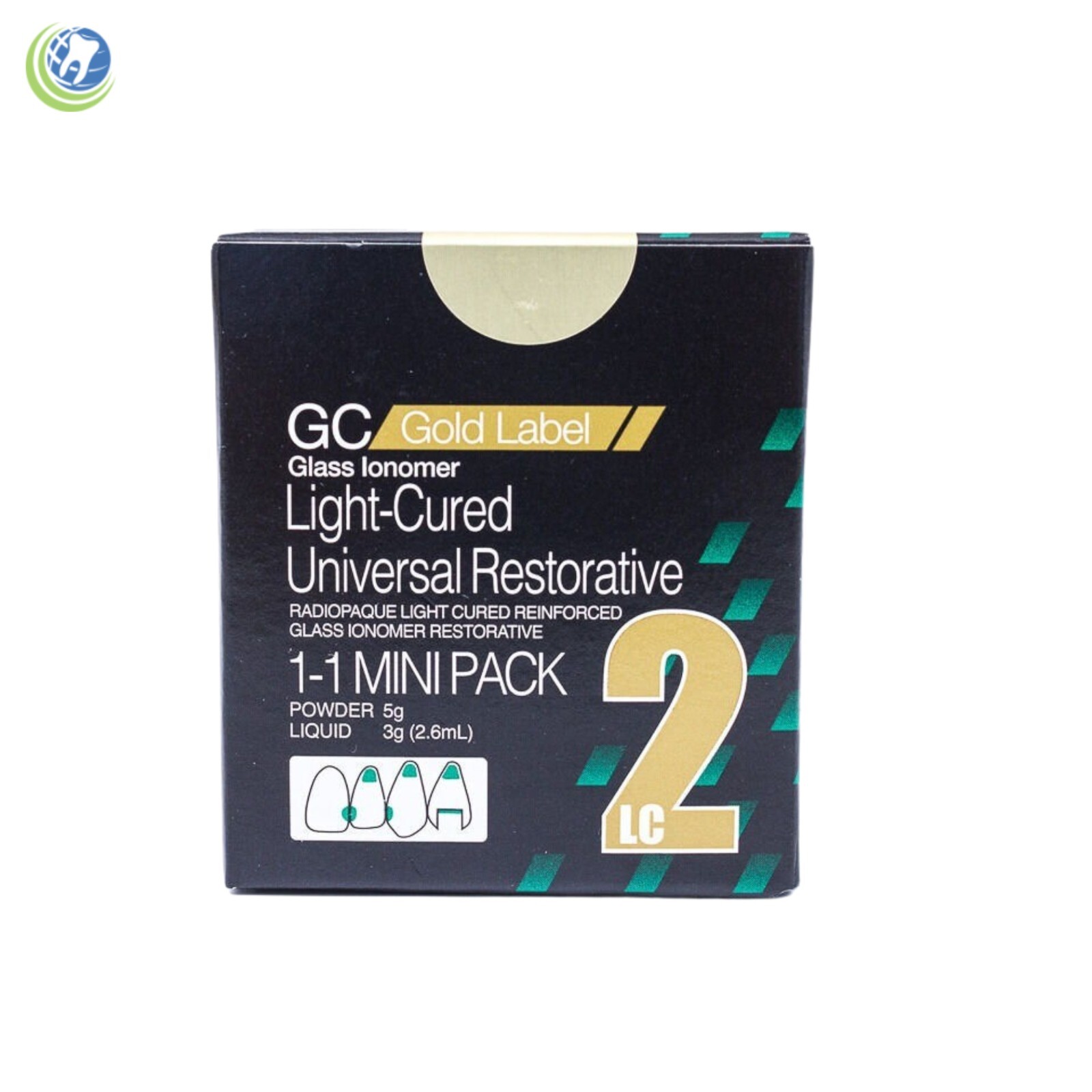GC Fuji Gold Label 2 LC Light Cured Glass Ionomer Cement – A2