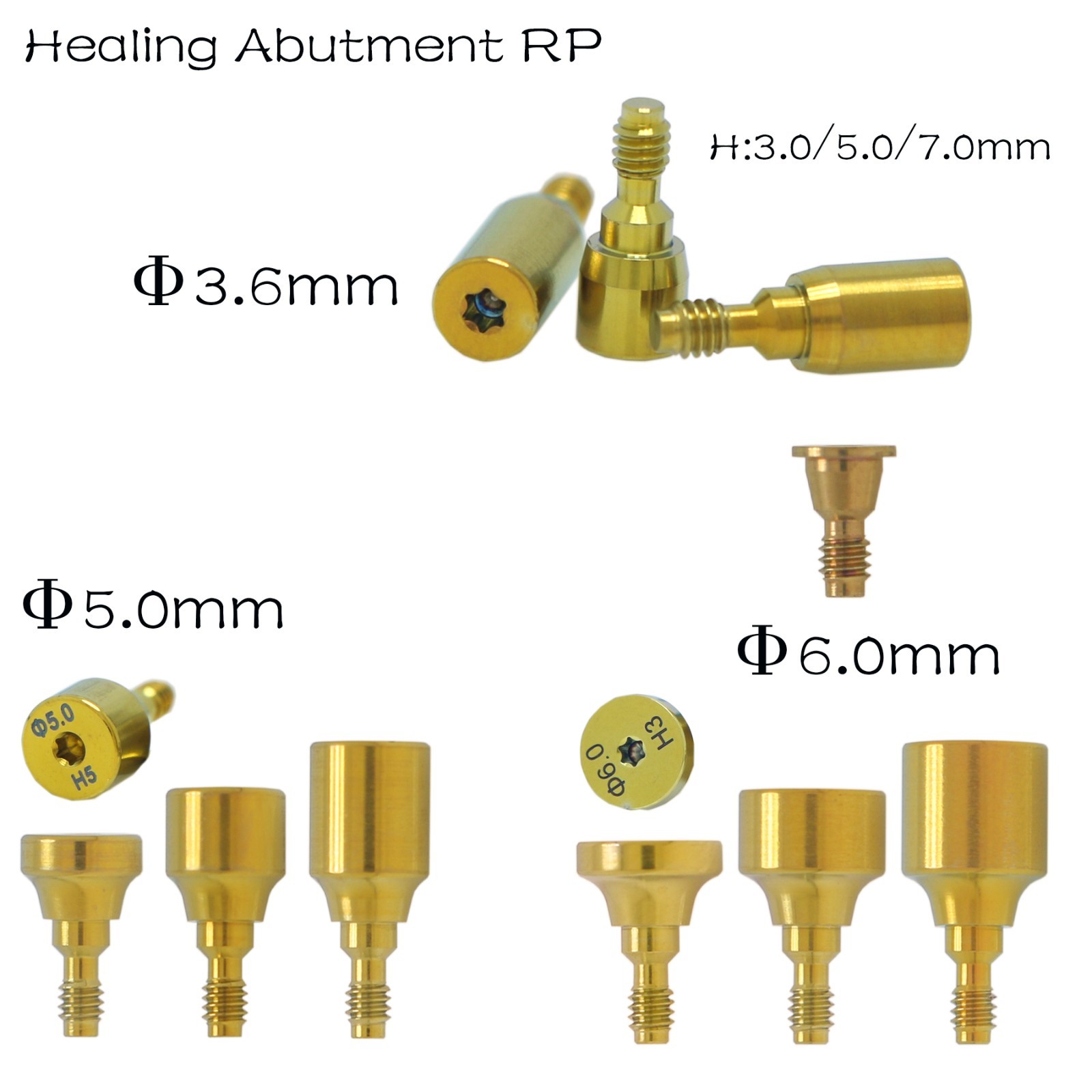 US Nobel Active Nobel Parallel CC Implants Healing Abutment cap Compatible NP/RP