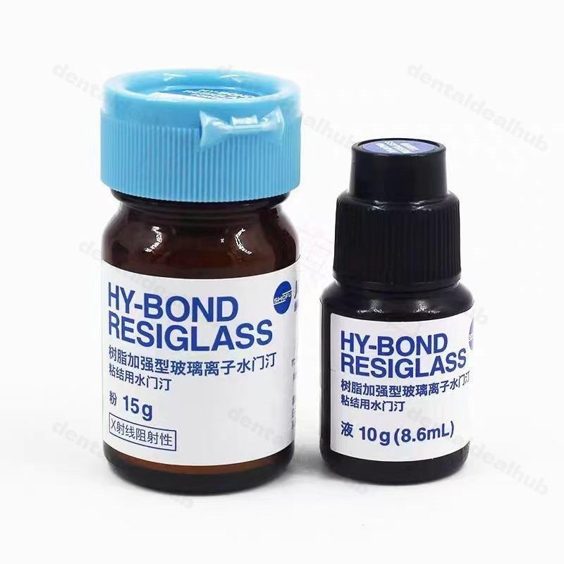 Shofu HY-BOND Resiglass 15g Powder + 8.6ml Liquid RMGI Cement Kit PN1103