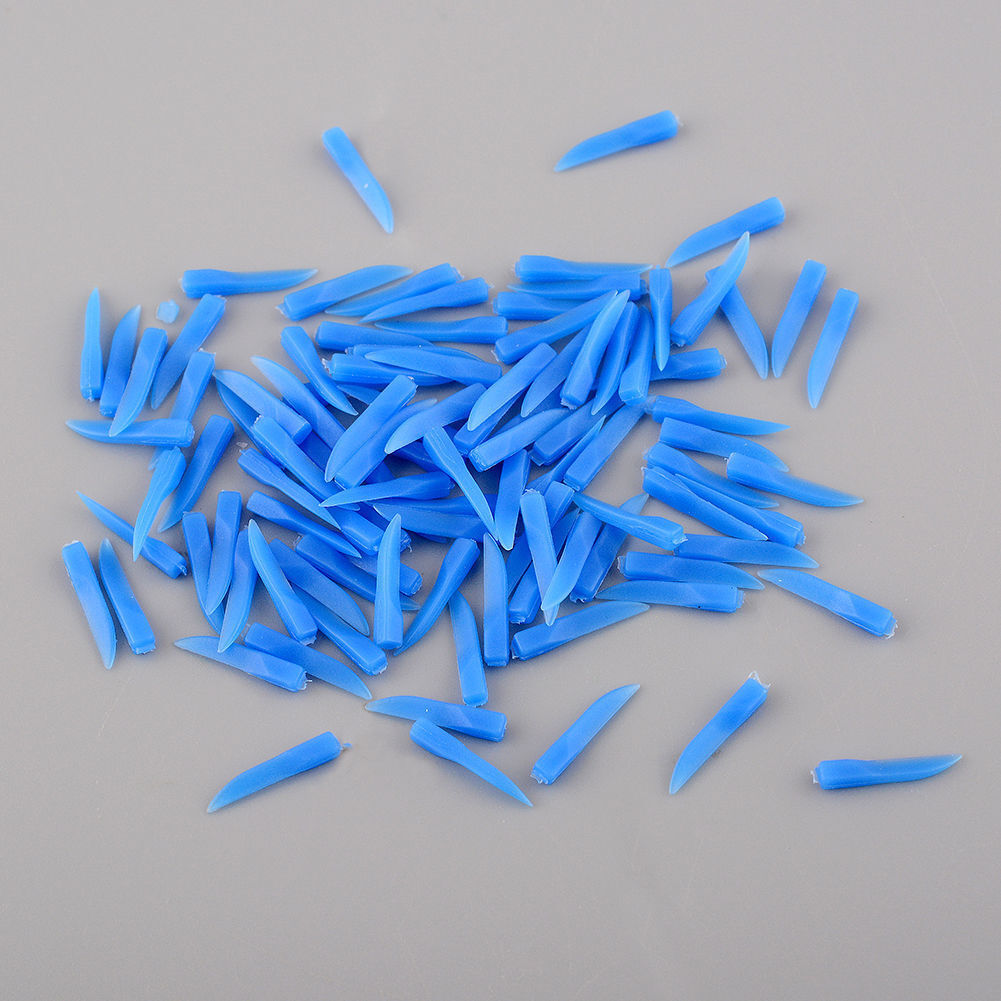 100 Pcs/box Disposable Dental Tooth Gap Concave Design Wedge Diastema W/ Hole