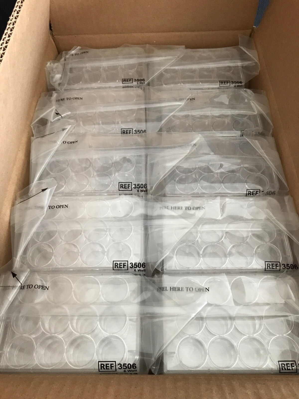 (100/Cs) CORNING Costar 12-Well PS TC Treated Cell Culture Plates Lids 3512