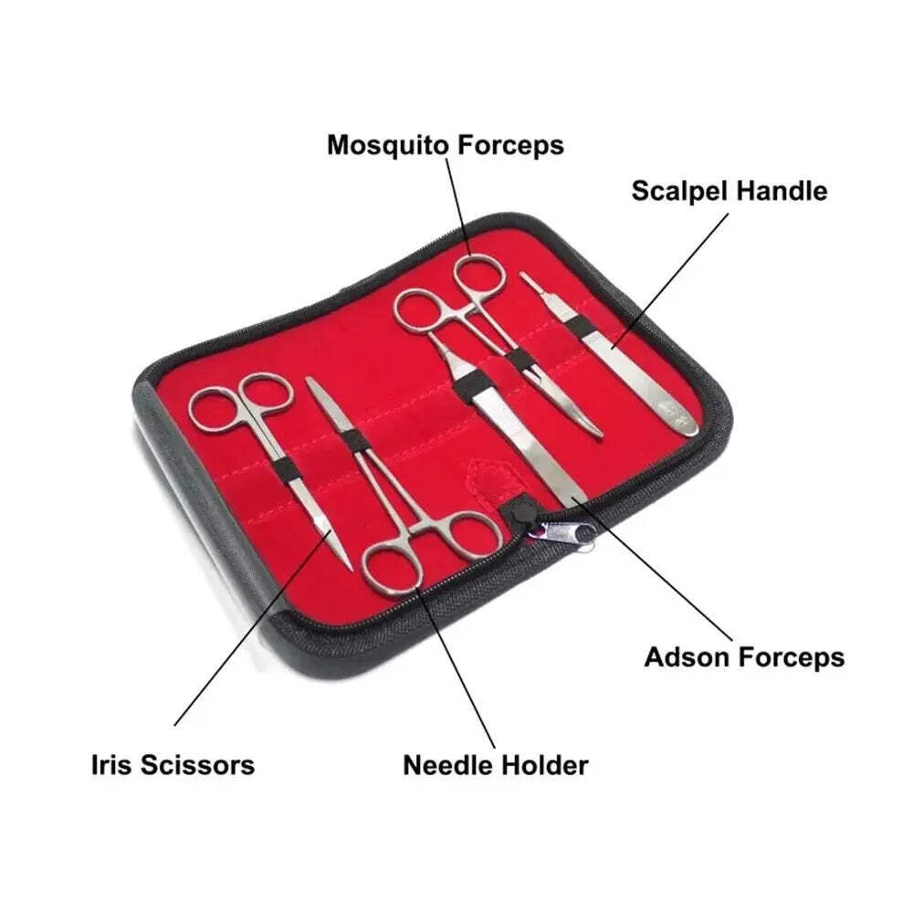 Medical Students Suture Practice Kit Surgical Training with Skin Pad Model Tool