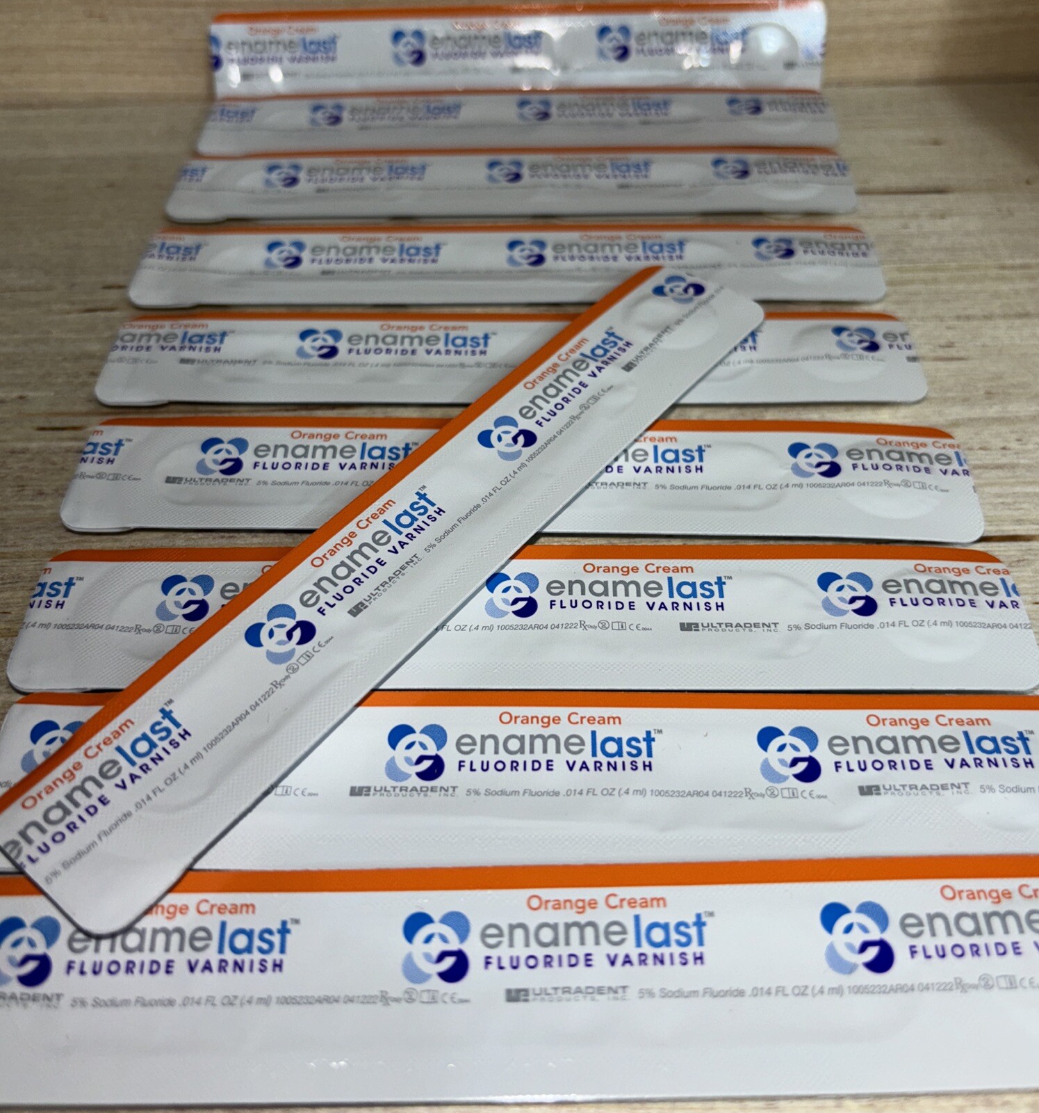 10x Lot – Enamelast Flouride Varnish Orange Cream