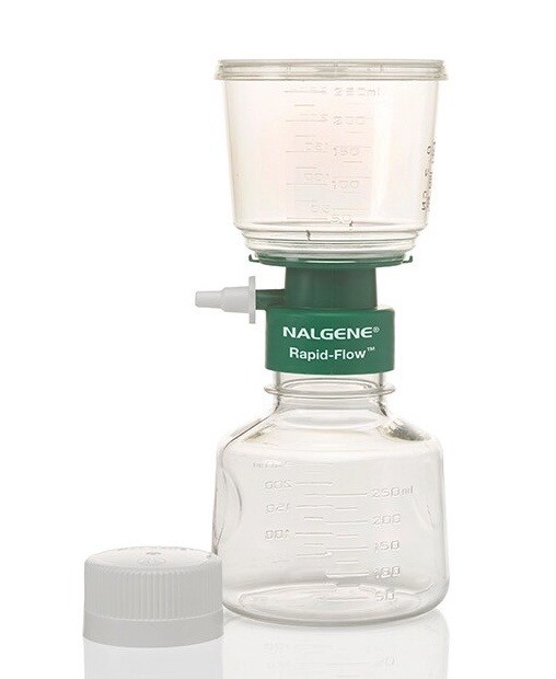 (11) NALGENE 250mL Rapid-Flow Disposable Filter Units 50mm 0.2um CN 126-0020