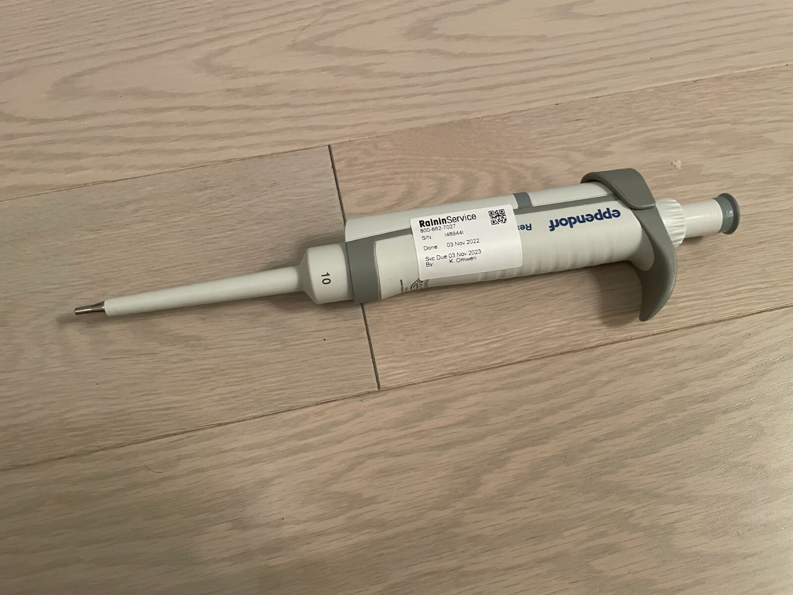 Eppendorf Research plus Pipette single 05-10ul pipet 0.5-10 ul