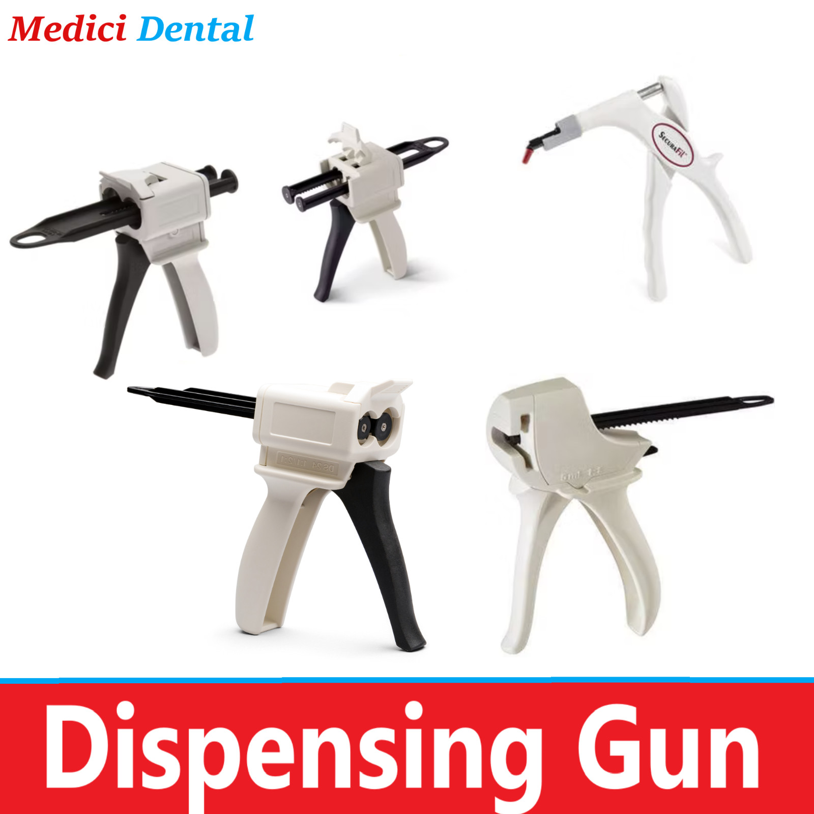 Dental Gun Dispenser Gun For VPS, C&B, Core Material Compule Dispenser, Automix