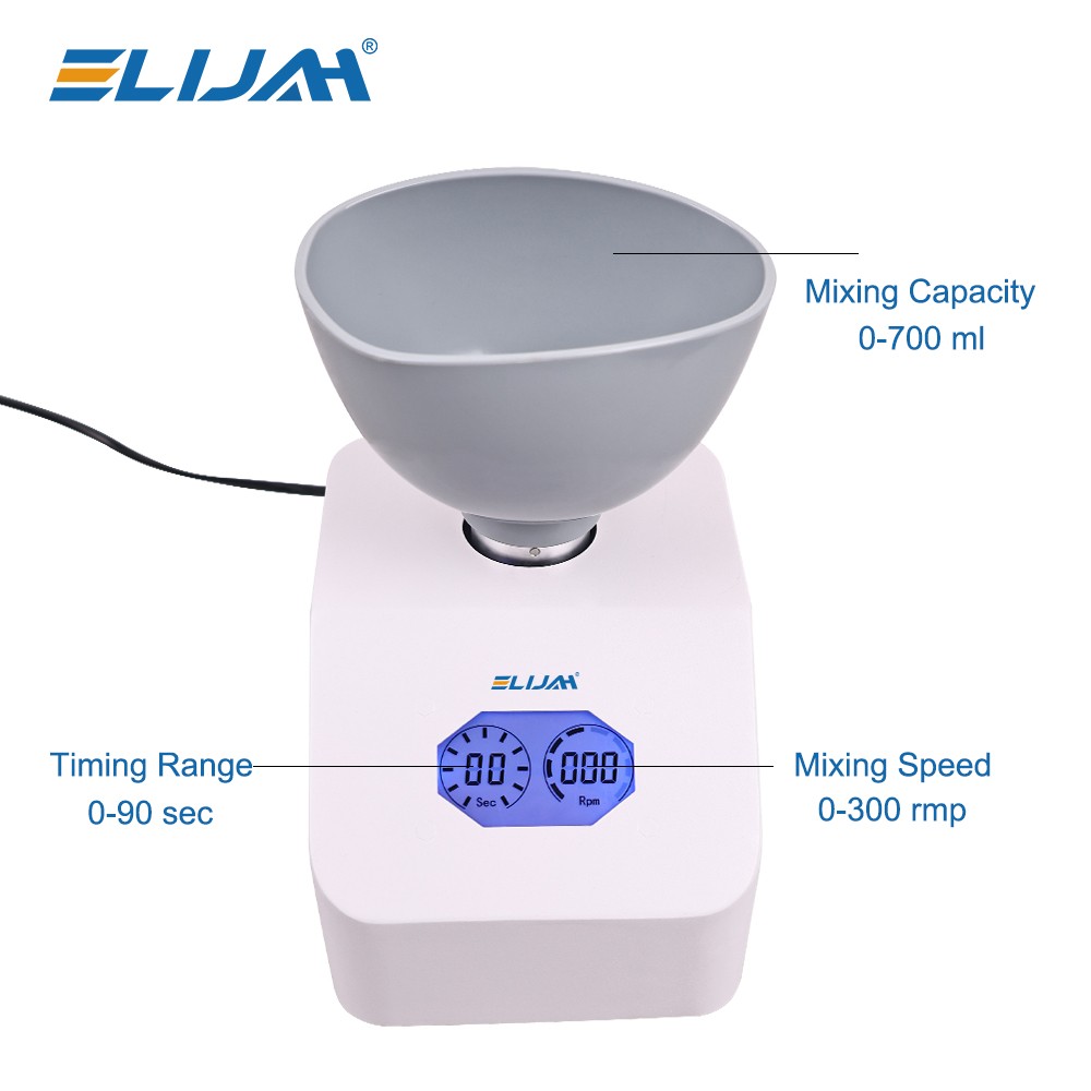 Dental Impression Alginate Mixer 300rpm Dental Printing Material Gypsum Blender