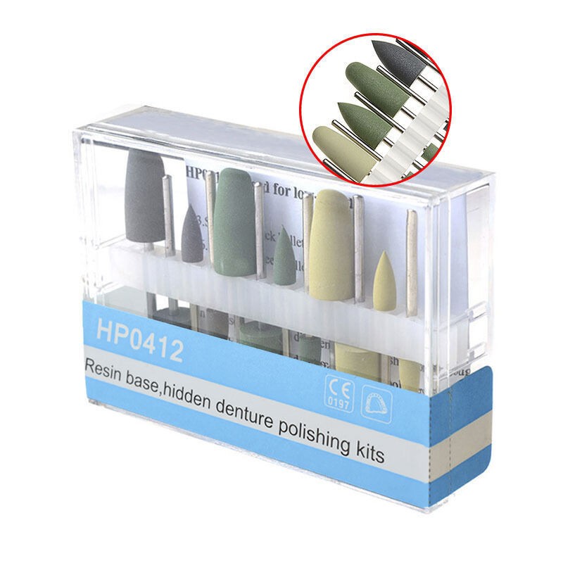 Dental Composite Polishing Kit Diamond Bur RA HP Wheel Discs Point Brush Stone