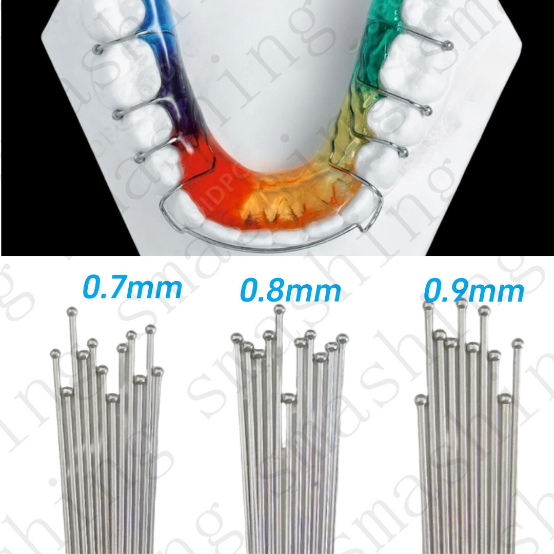20Pcs Dental Ball Retainer J Clasp Oblique Clasps Bars Ball-Type Scheu Style