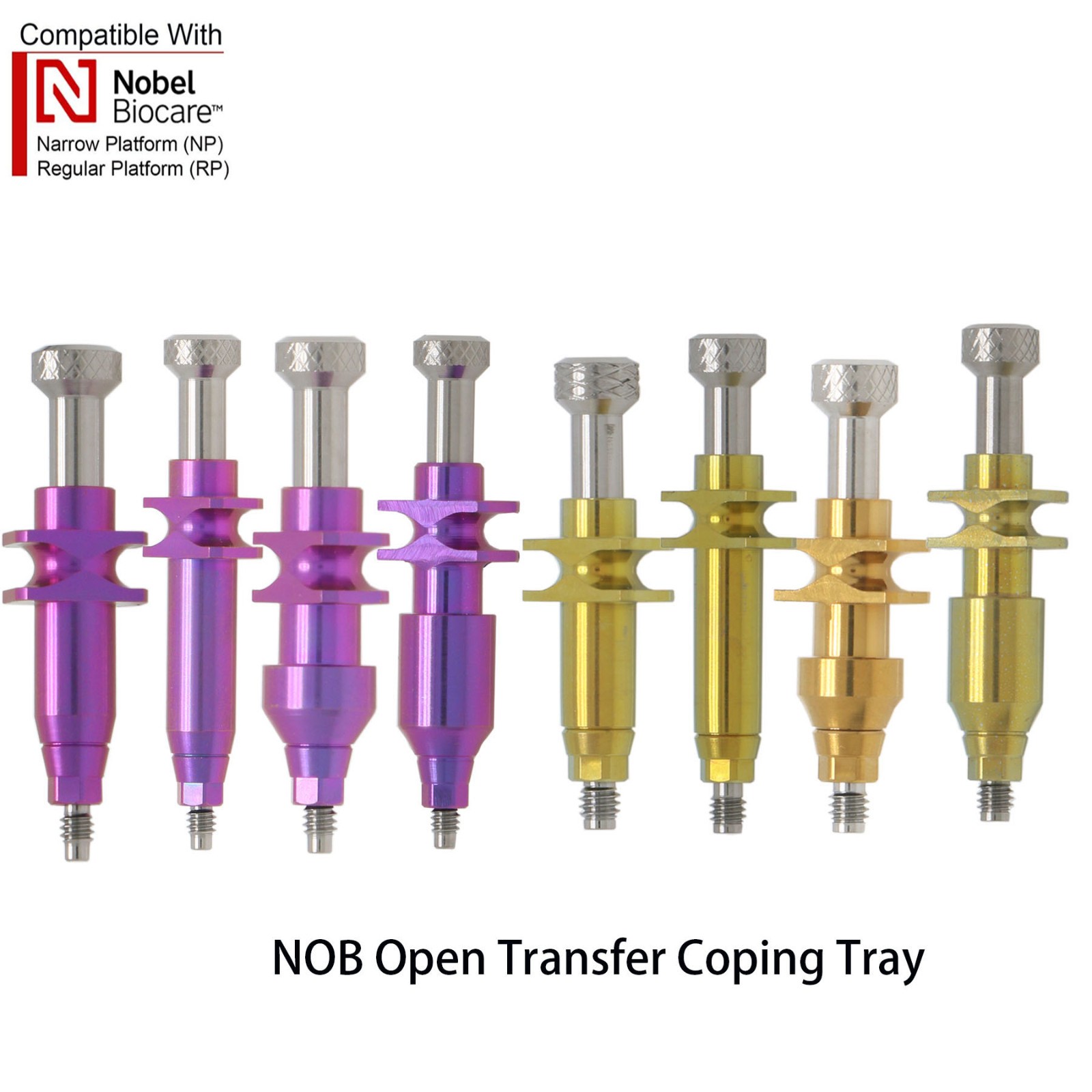 Analog Impression Coping Transfer Open Close Tray Scan Body Nobel Active NP/RP