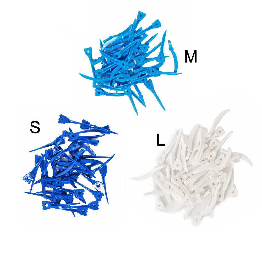 40 Pcs Dental Matrix System Tulwar Sectional Wedges Plastic Diastema Wedge Refil