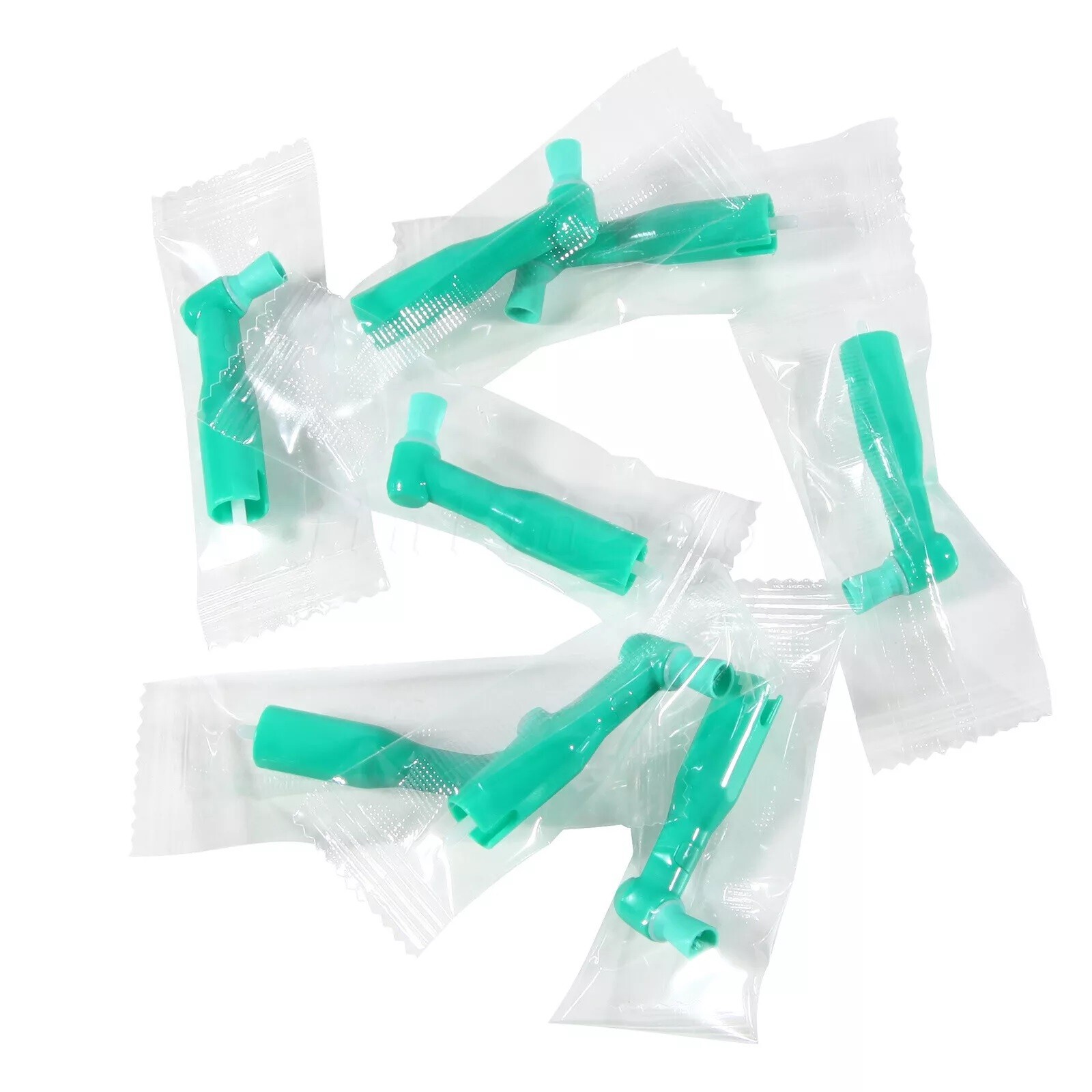 100 pcs Dental Disposable Prophy Angles soft 105° angle -Latex Free green USA