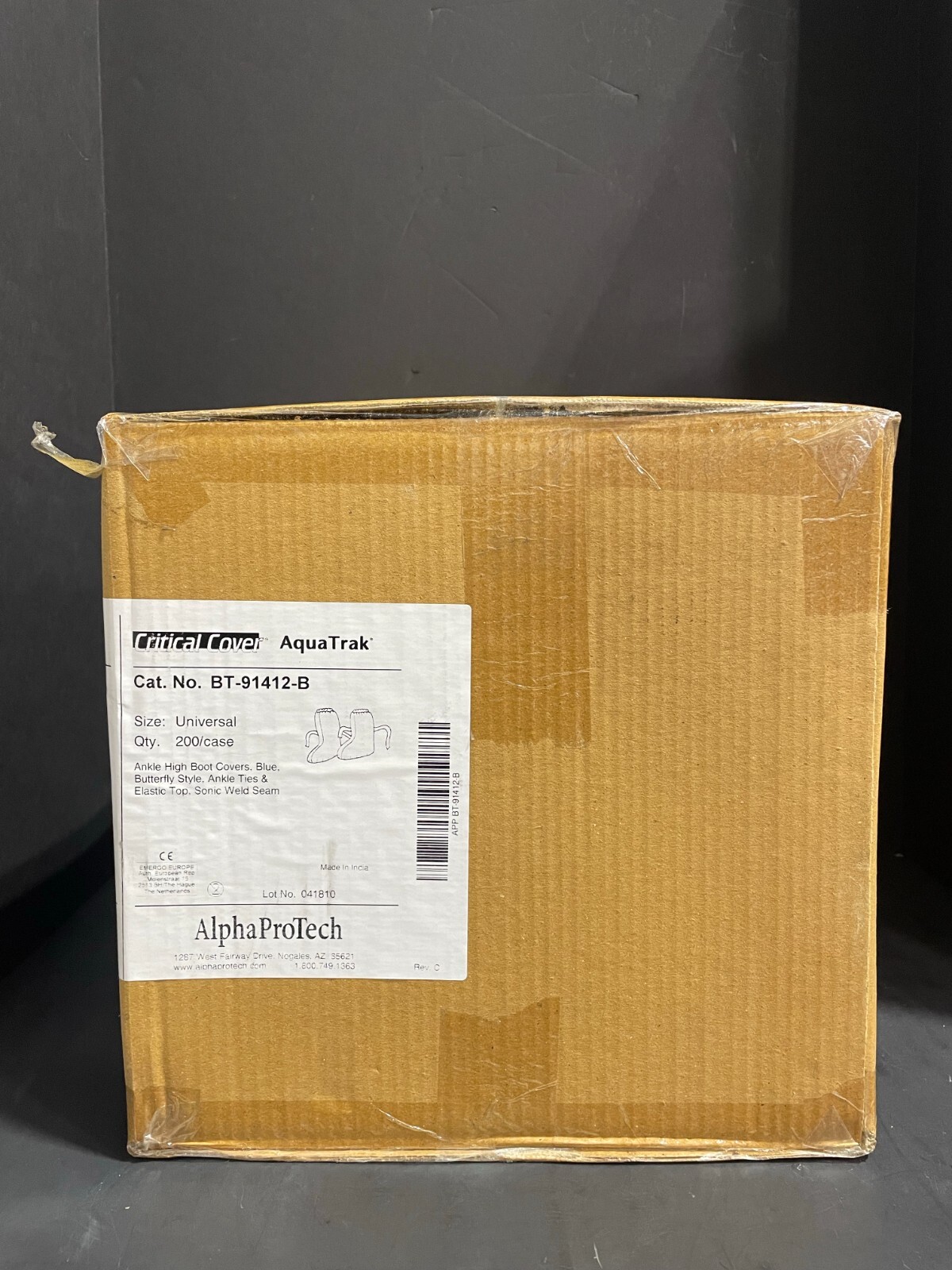 Alpha Protech Disposable Shoe Cover Universal Size with Ankle Ties 200 Covers