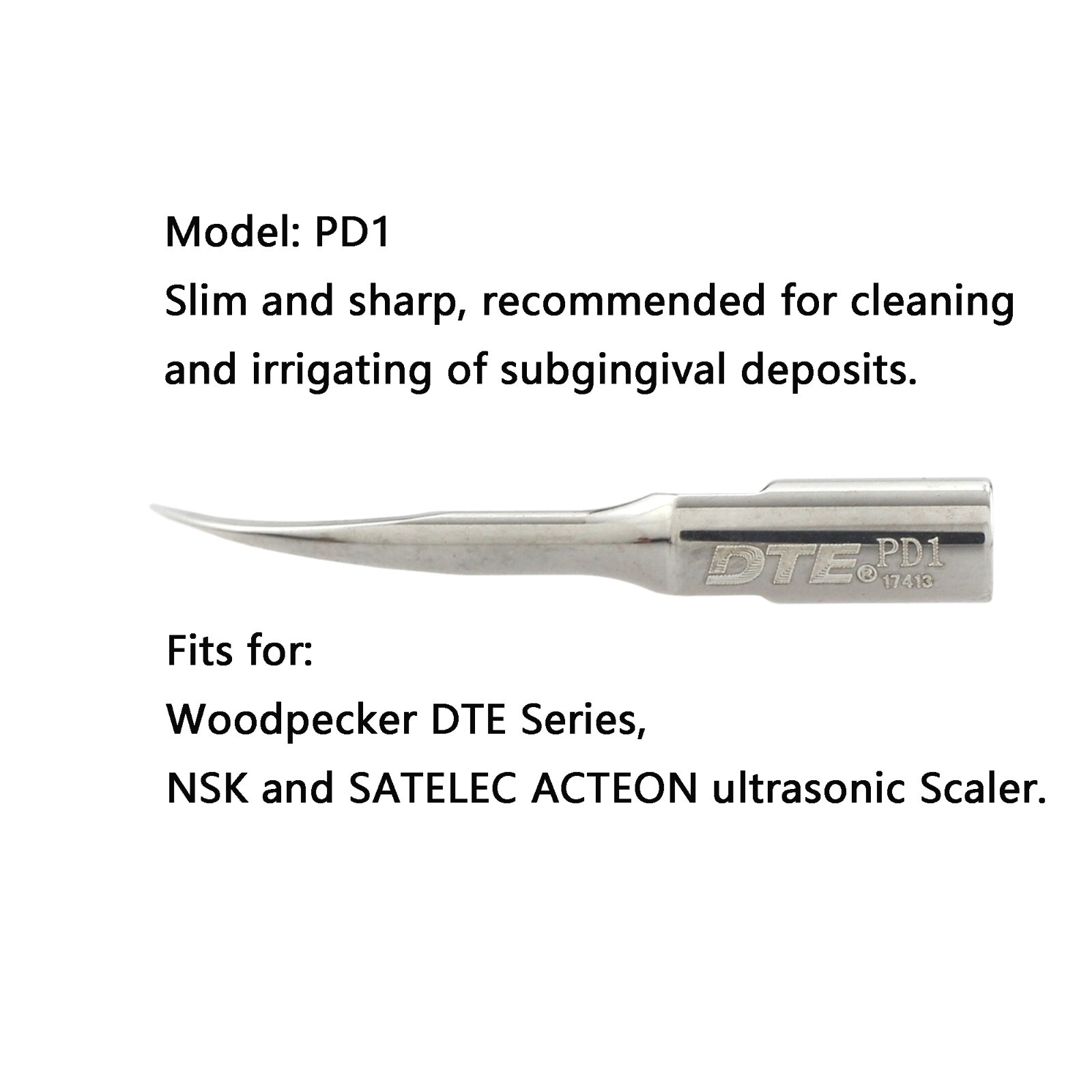 Woodpecker DTE Dental Ultrasonic Scaler Tips Kit Perio Scaling Satelec Acteon