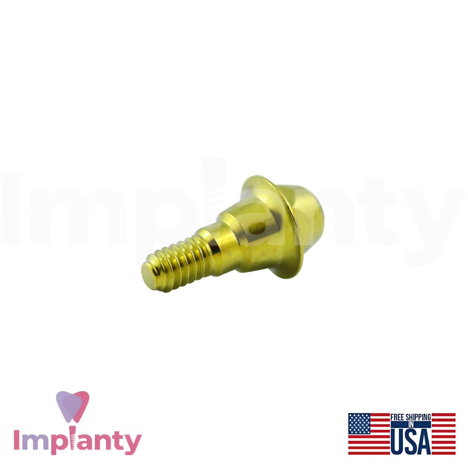 5x DENTlUM® Compatible Screw Dental Prosthetic Ø4.5mm Blue Int Hex Connection