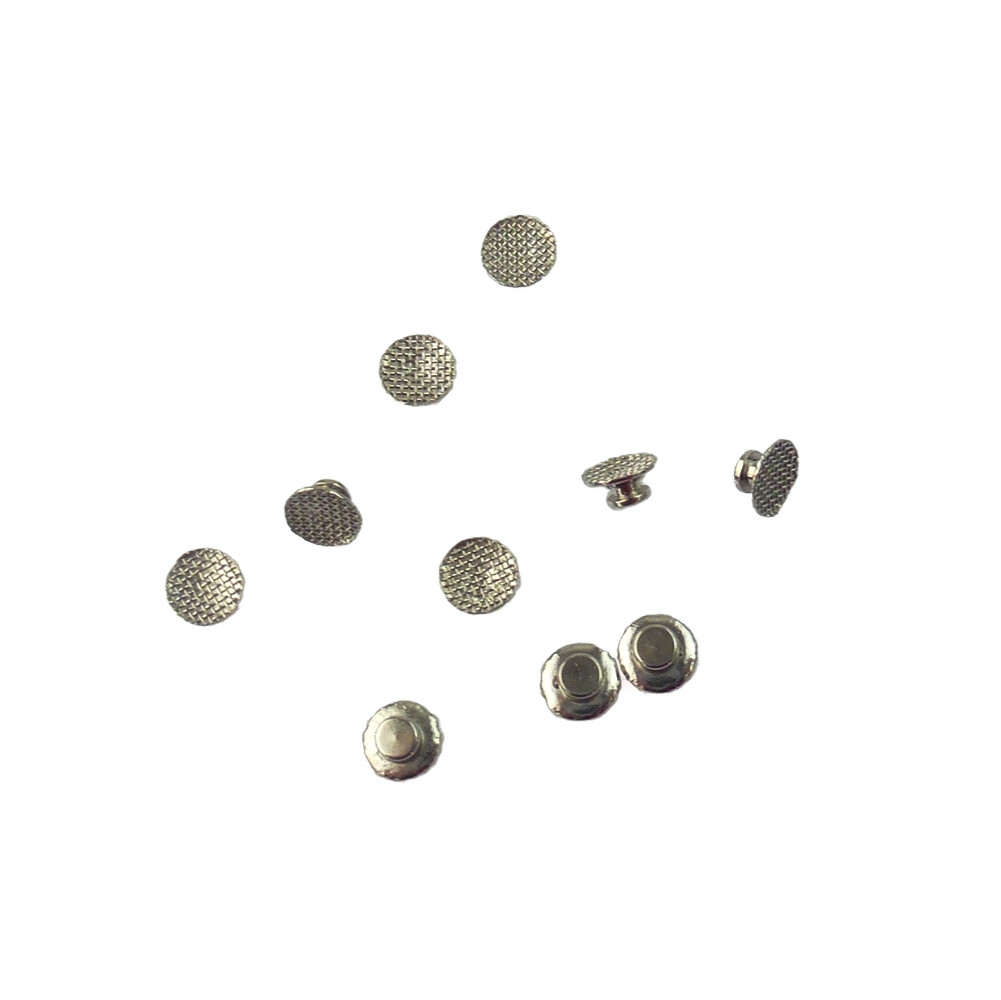 10pc Dental Orthodontic Lingual Button Bondable Mesh Base Round/Rectangle 6Type