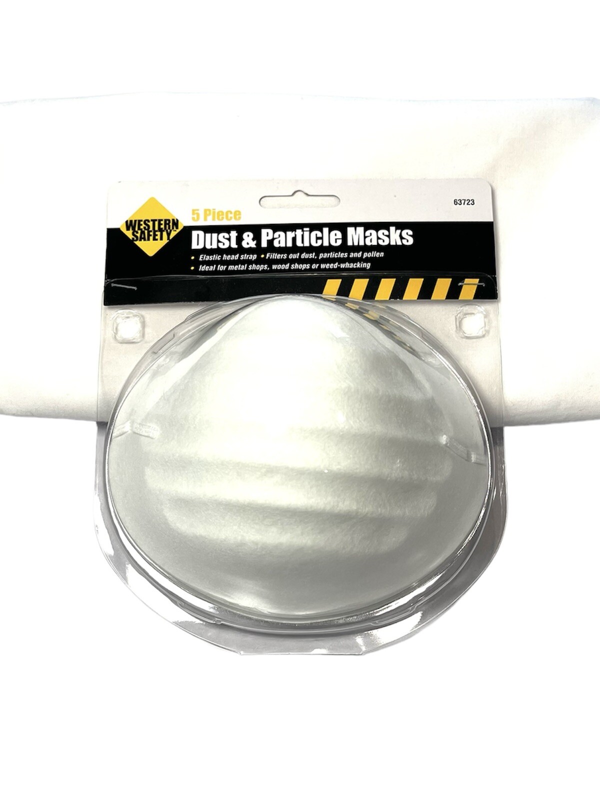 Western Safety Dust & Particle Face Masks Protection 5pc Sealed Pack