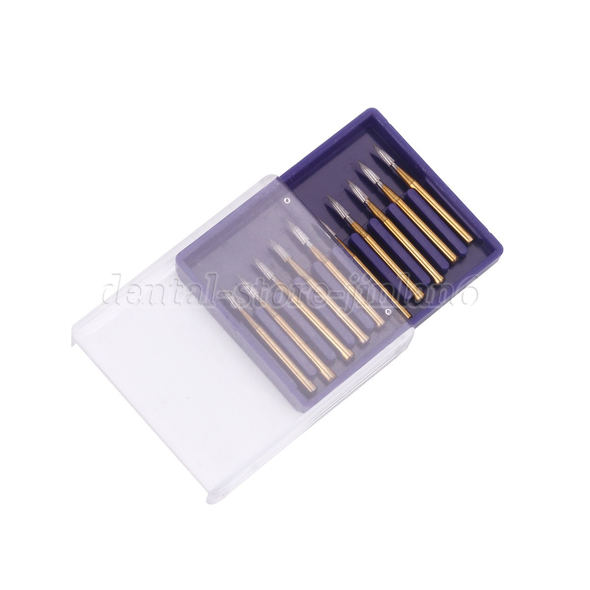 10 pcs Dental Tungsten Steel Carbide Burs FG 7902 for High Speed Handpiece