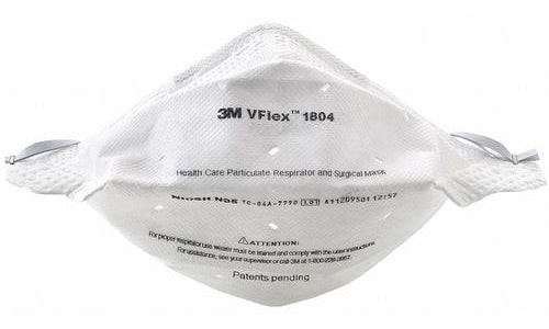 3M VFlex Healthcare Particulate Respirator and Surgical Mask 1804 NIOSH: N95