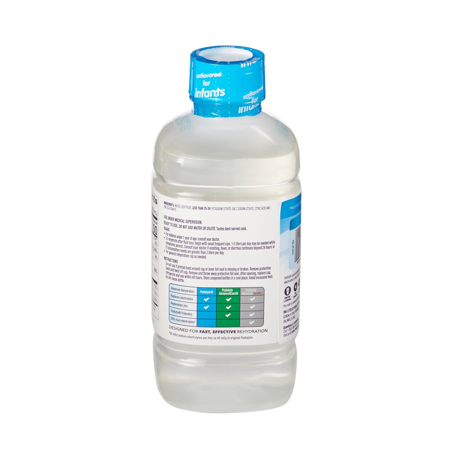 Pedialyte® Strawberry Electrolyte Solution, 1 Liter Bottle – Each